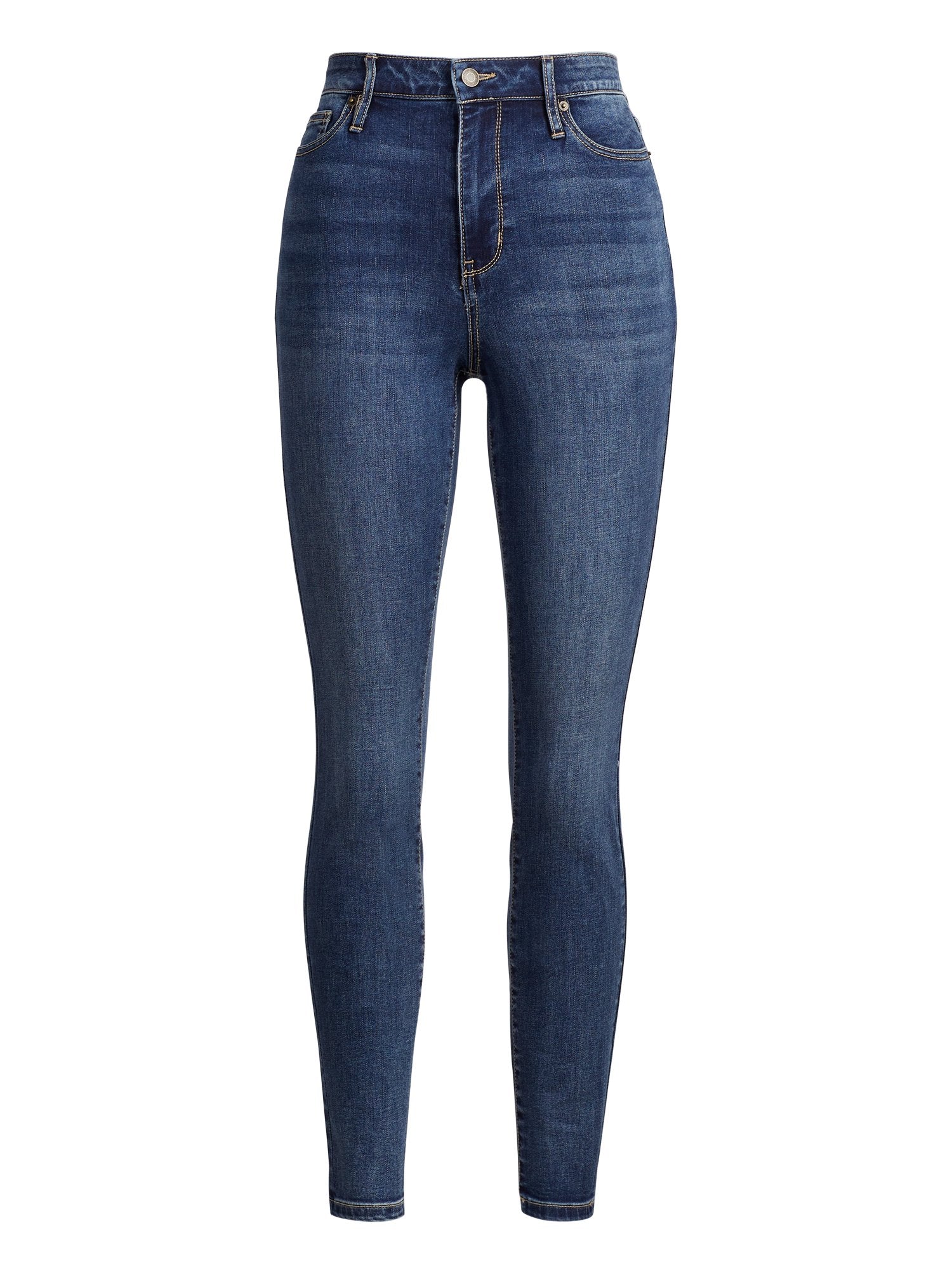 High-Waisted Super-Skinny Jeans - Vintage Blue – New York & Company
