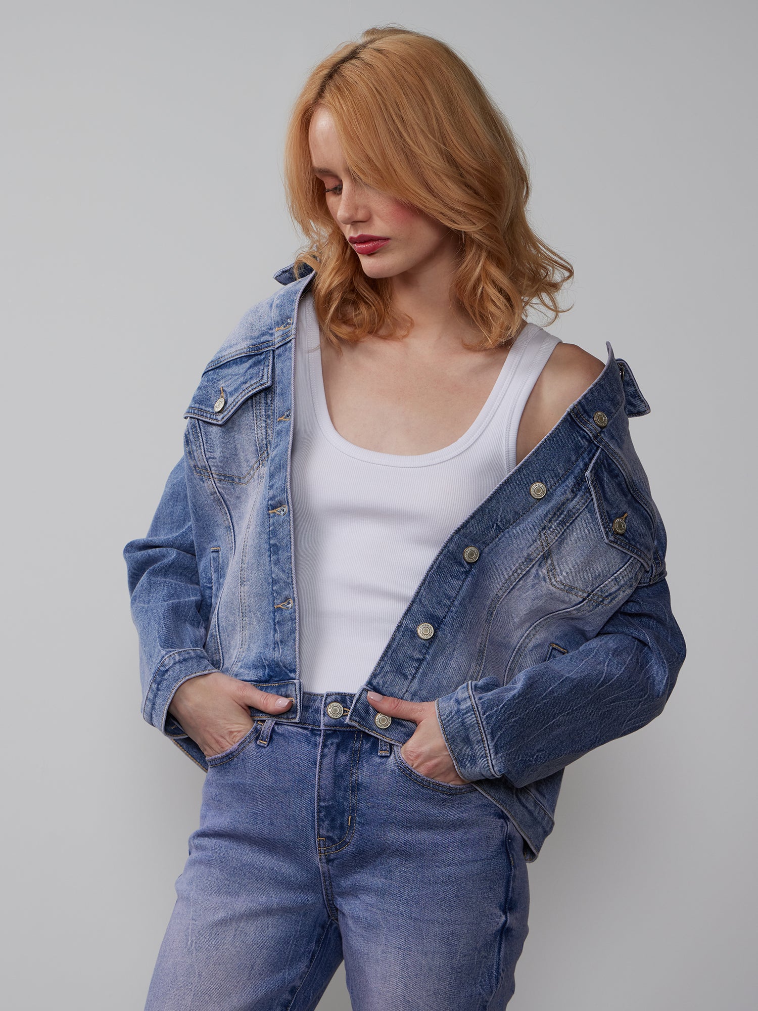 Light Wash Denim Jacket – New York & Company