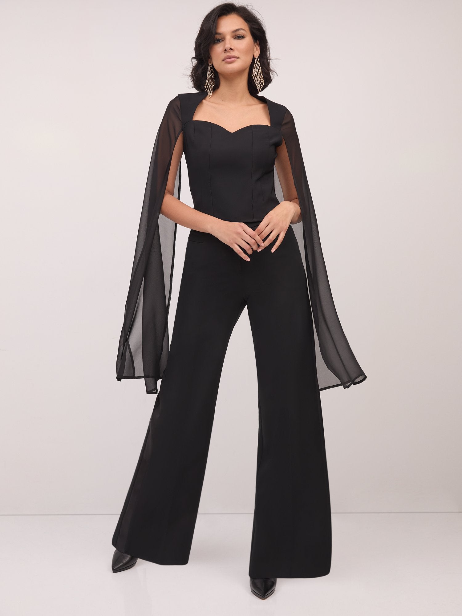 Cape-Sleeve Blouse – New York & Company