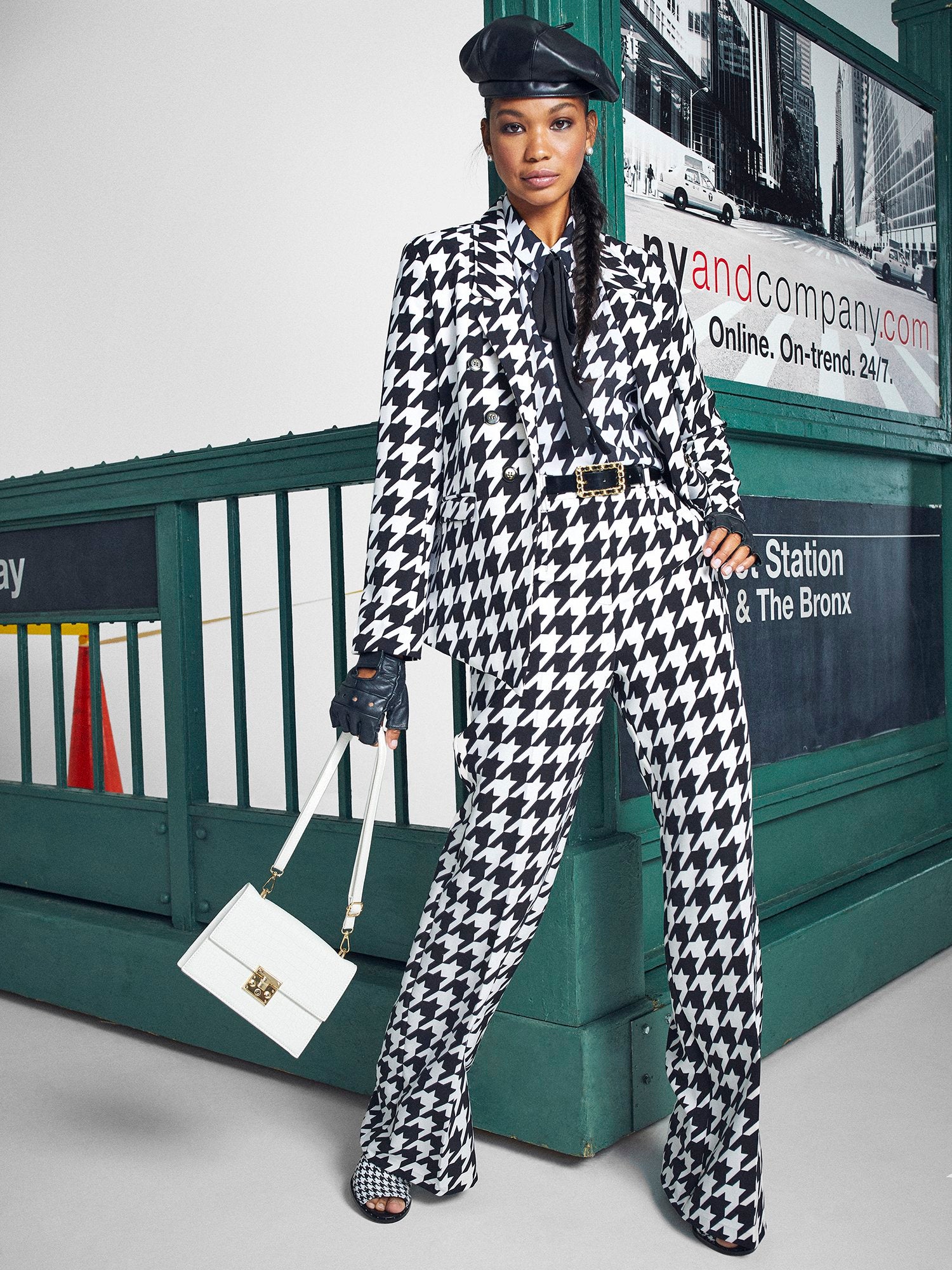 Houndstooth Wide-Leg Pant – New York & Company