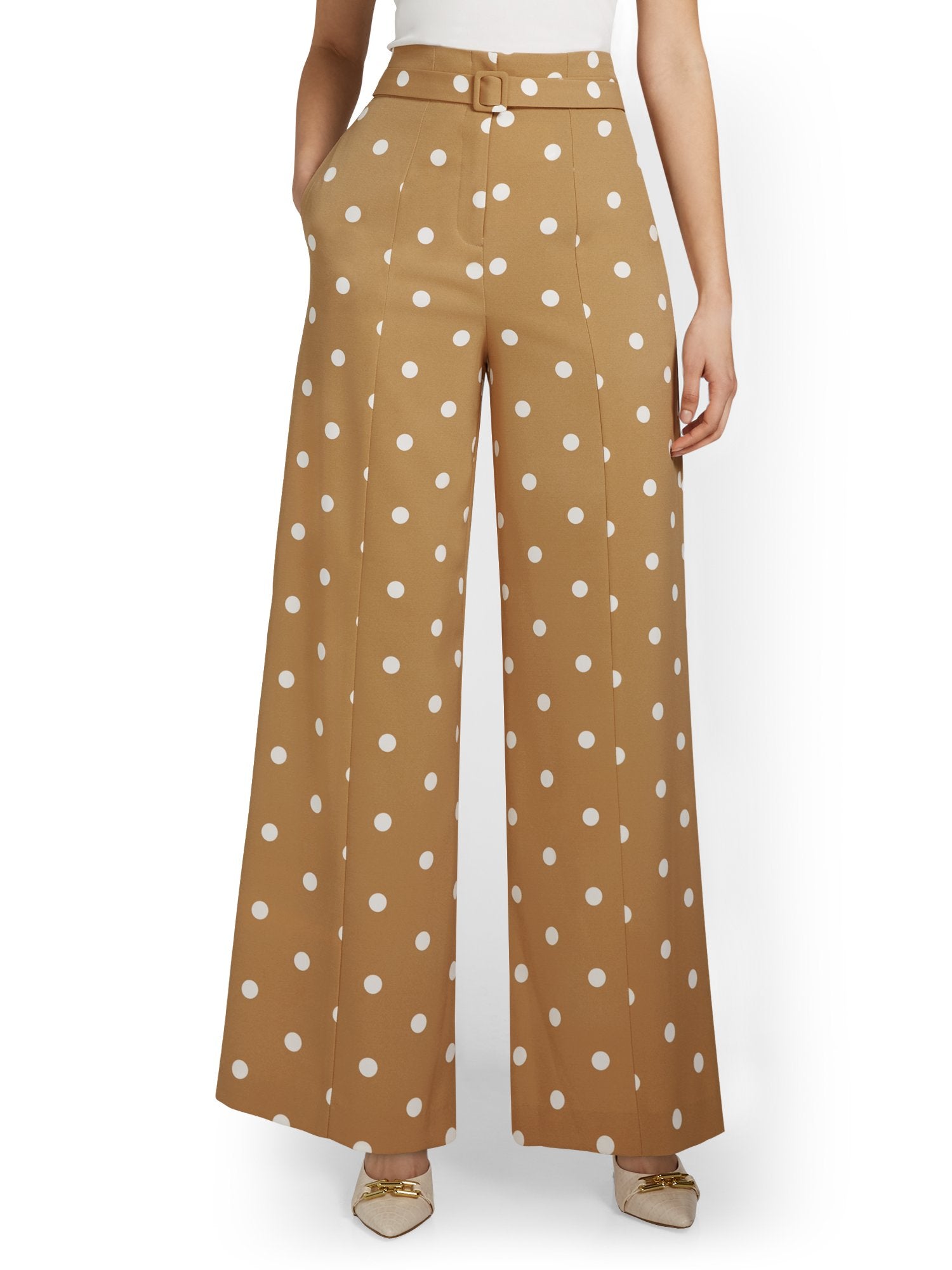 Polka-Dot Wide-Leg Pant – New York Company