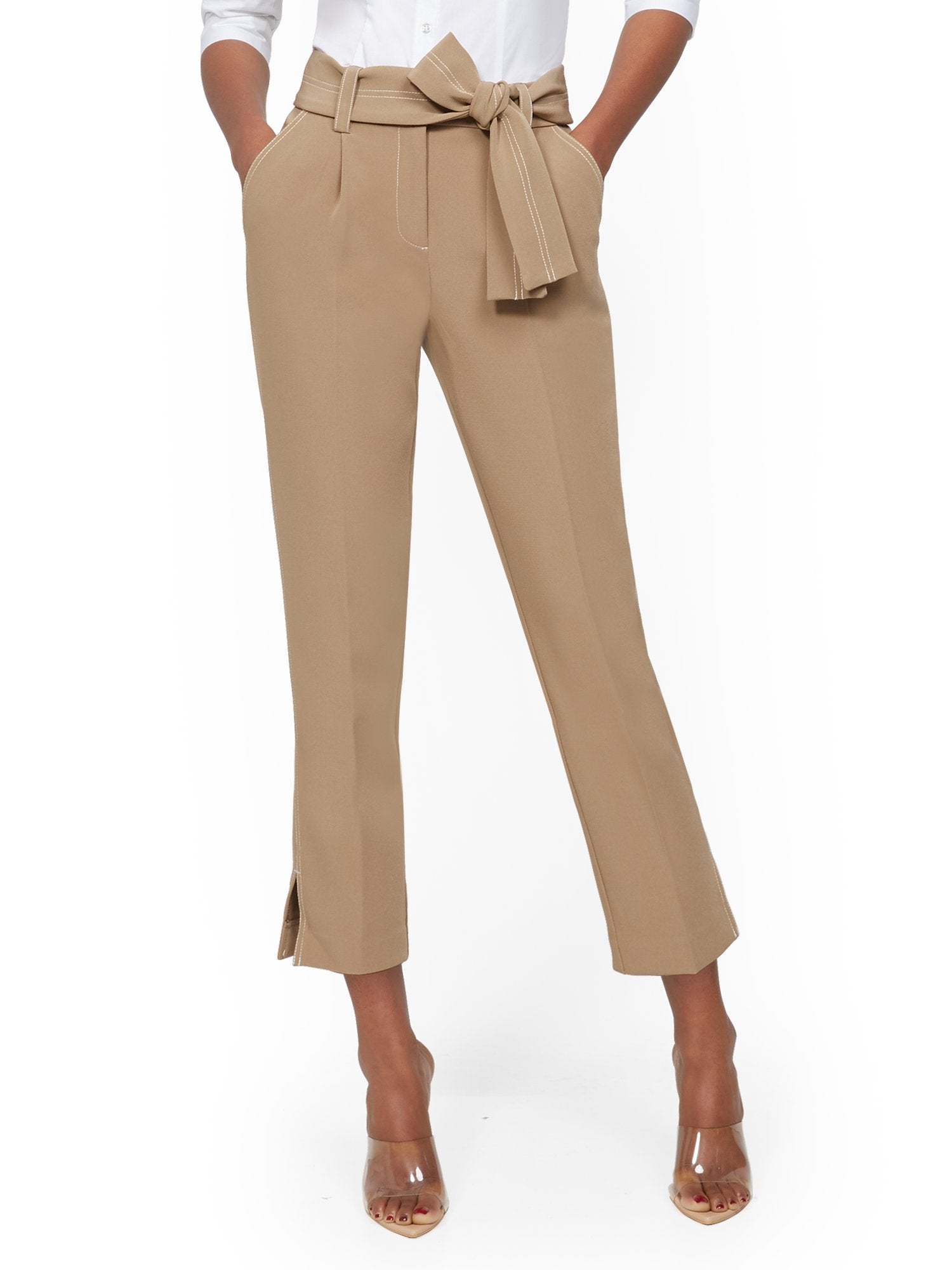 Pleated Ankle Pants