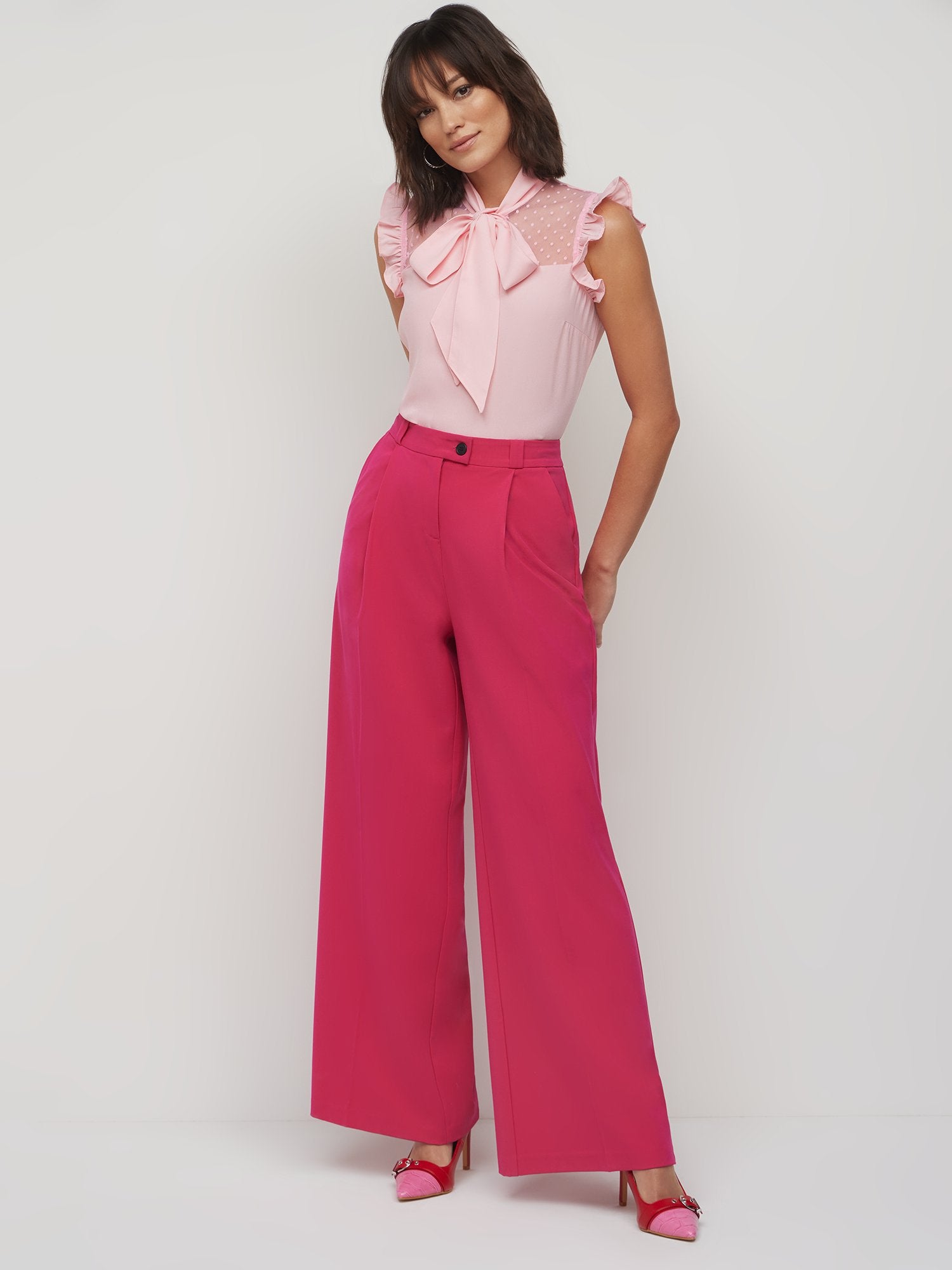 High-Waisted Wide-Leg Pant New York & Company High-Waisted Wide-Leg Pant New York & Company