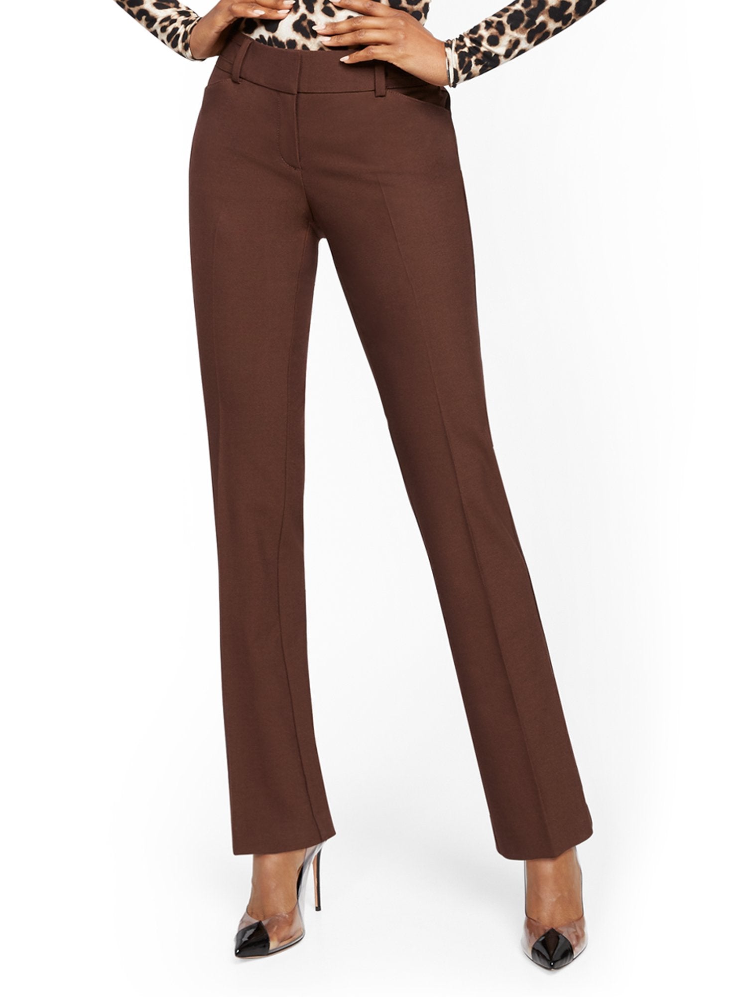 sachin and babi light blue dress Donna Karan New York Women's Flat-Front Pinstriped Pants