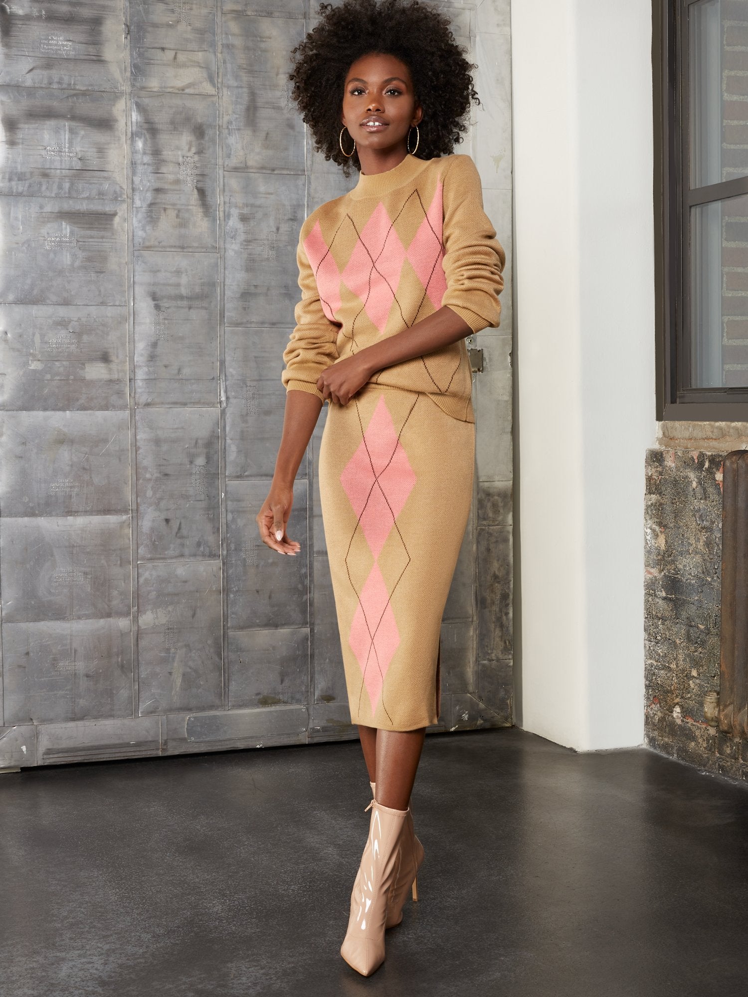 Argyle Sweater Pencil Skirt – New York & Company