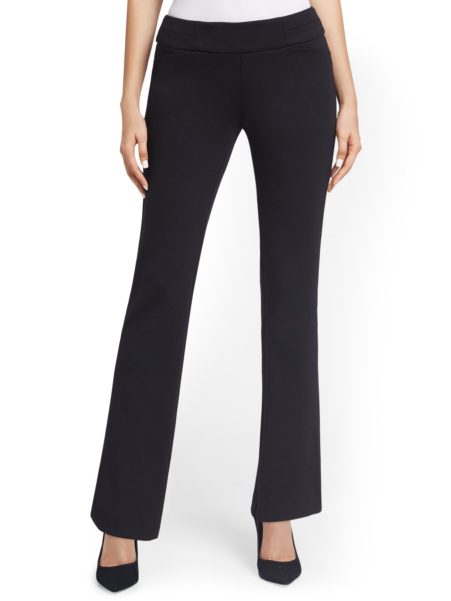 Pull-On Straight-Leg Pant