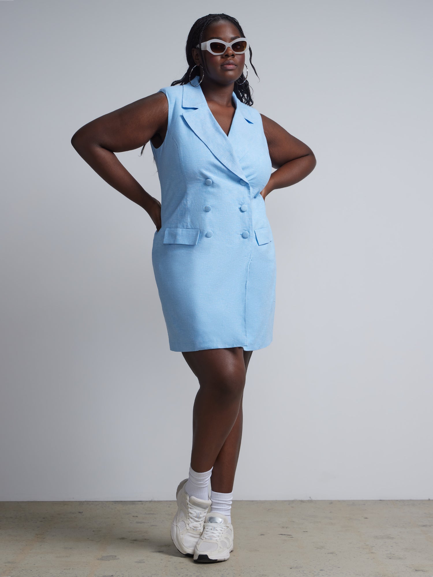 Plus Sleeveless Blazer Dress – New York Company