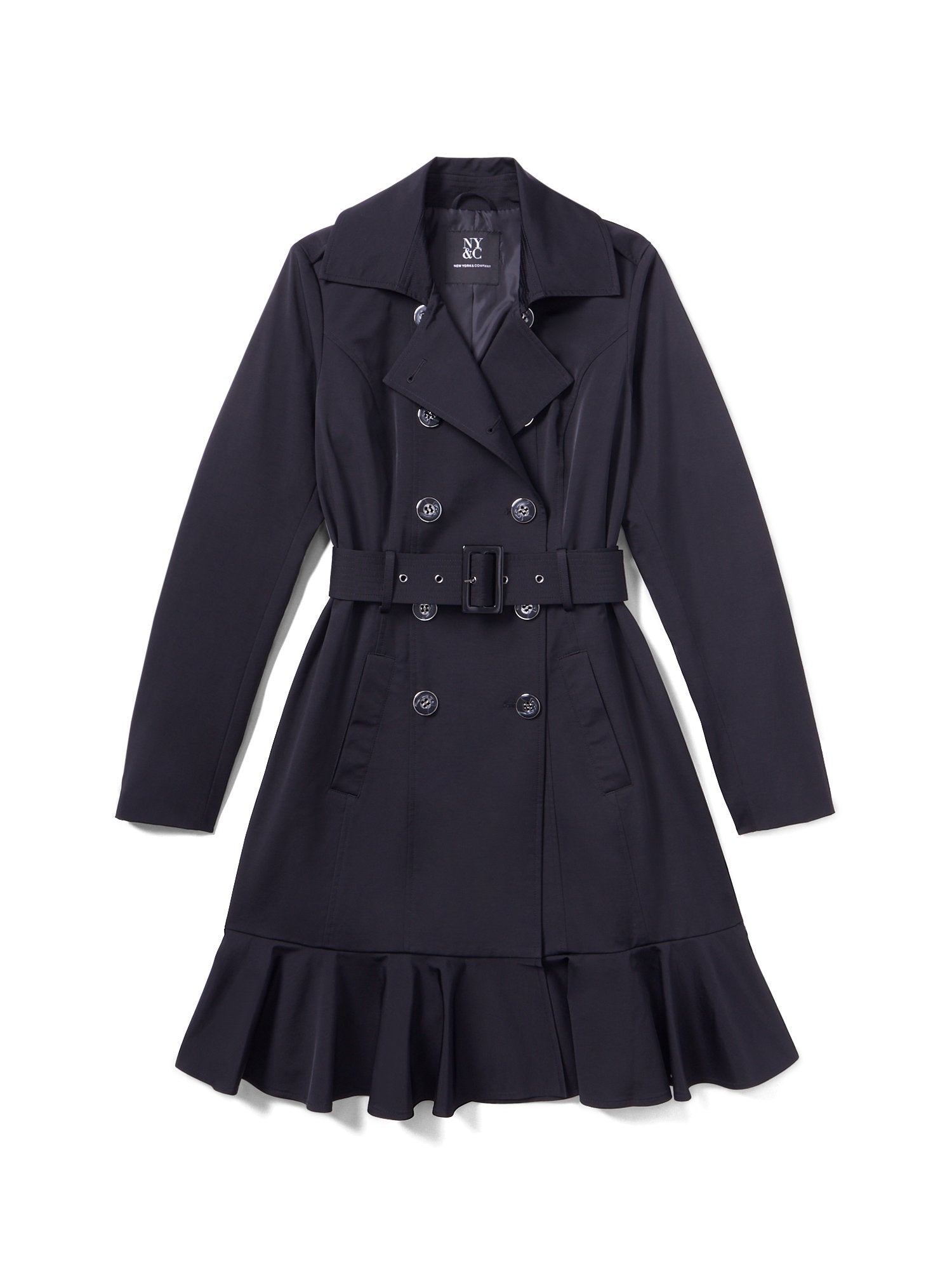 Peplum Belted Trenchcoat - City Trench Collection – New York & Company