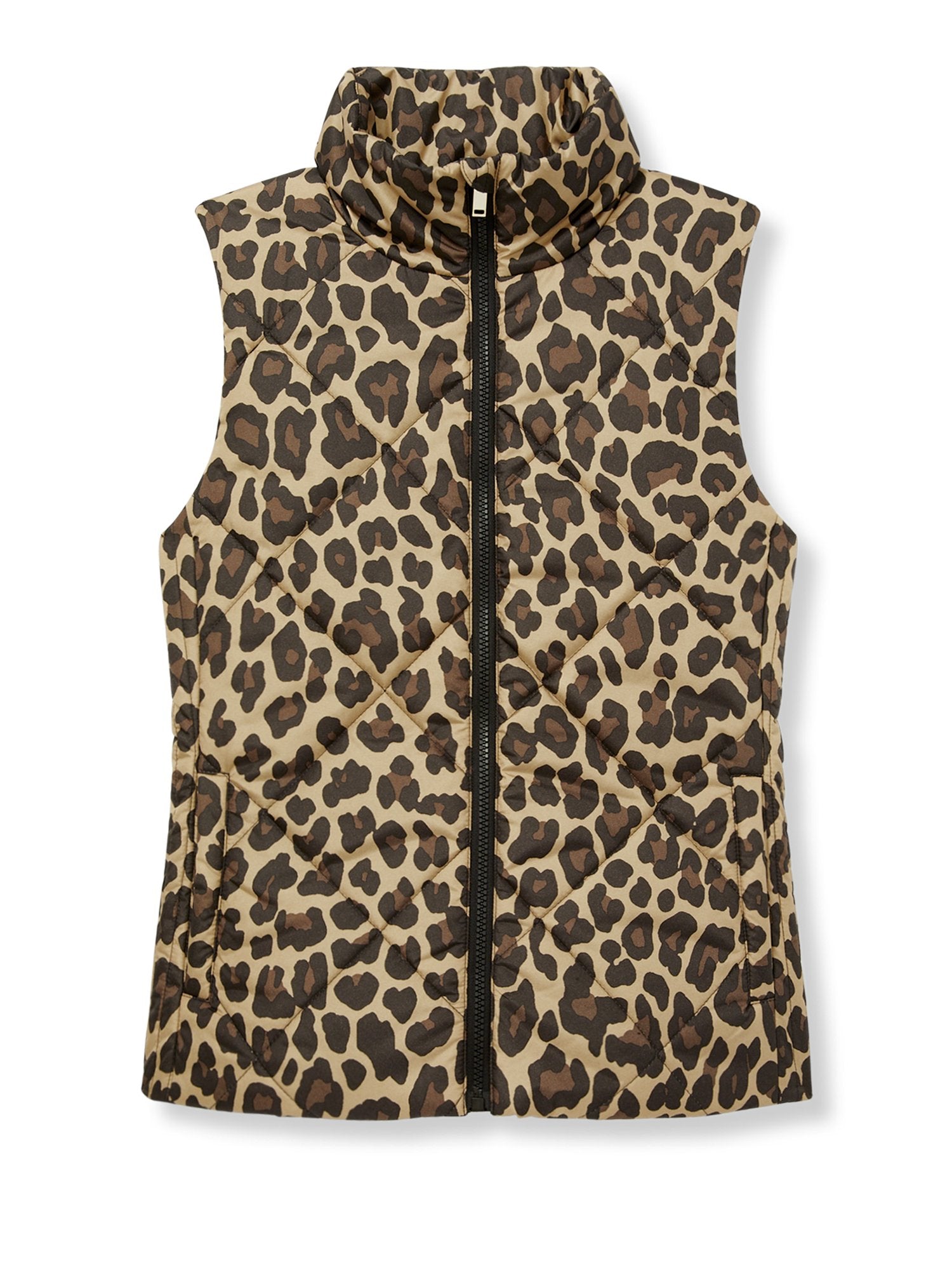 Leopard-Print Puffer Vest – New York & Company