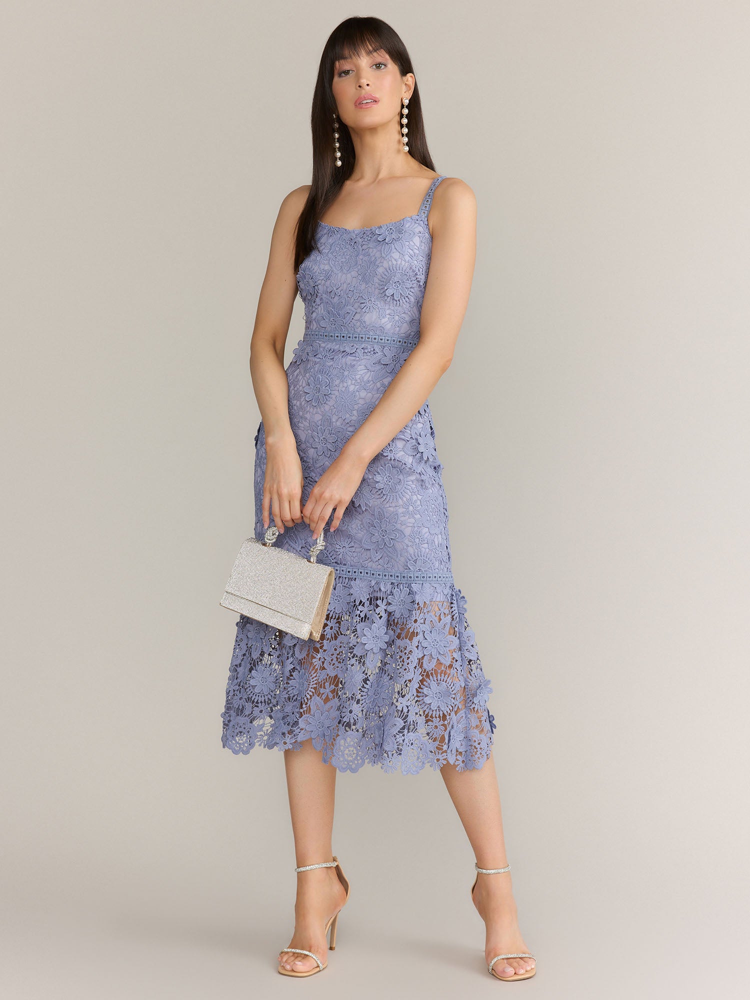 Just Me Sleeveless 3D Floral Dress Brands We Love – New York