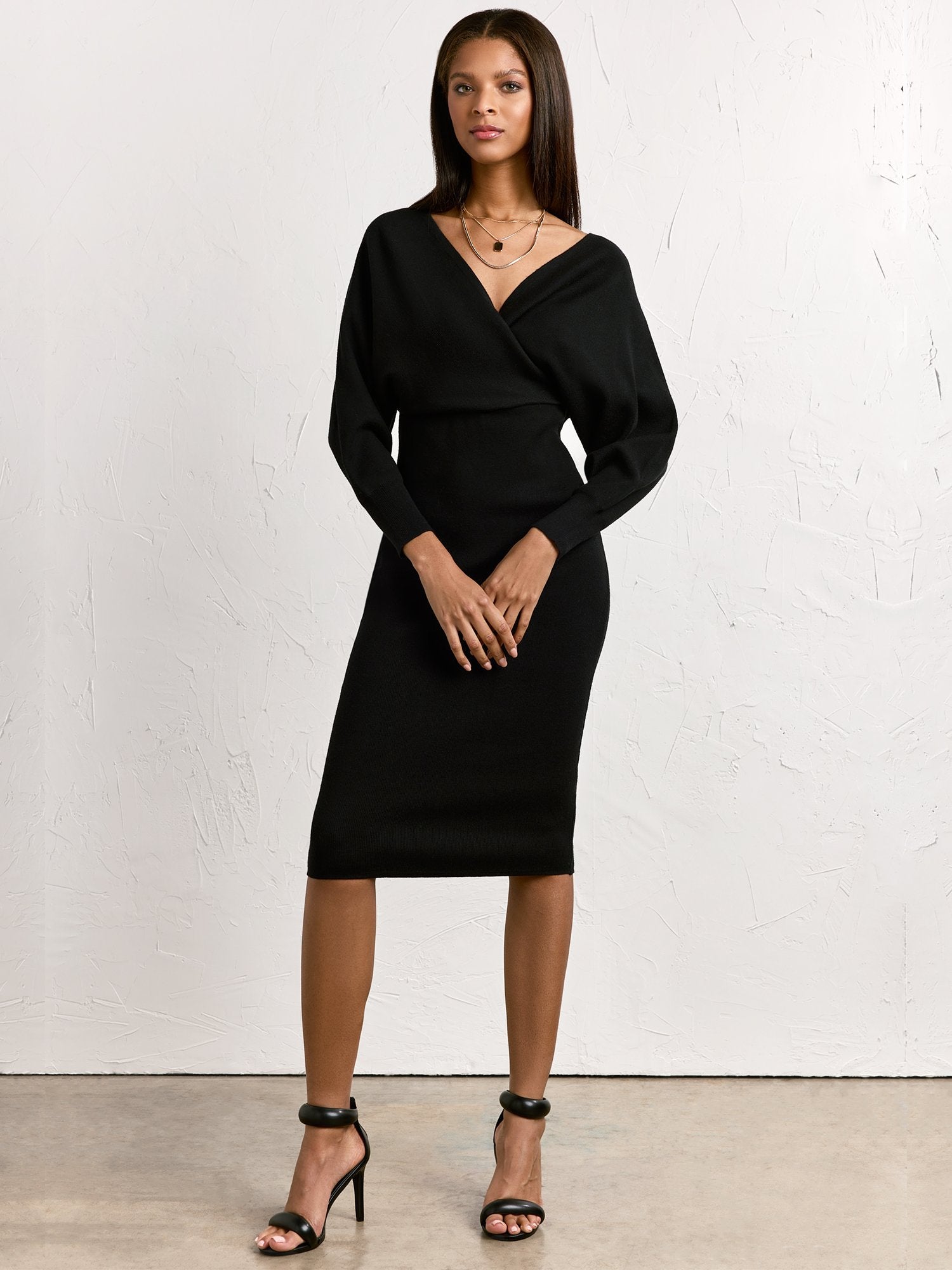 Dolman Wrap Sweater Dress - Dee Elly New York & Company Dolman Wrap Sweater Dress - Dee Elly New York & Company