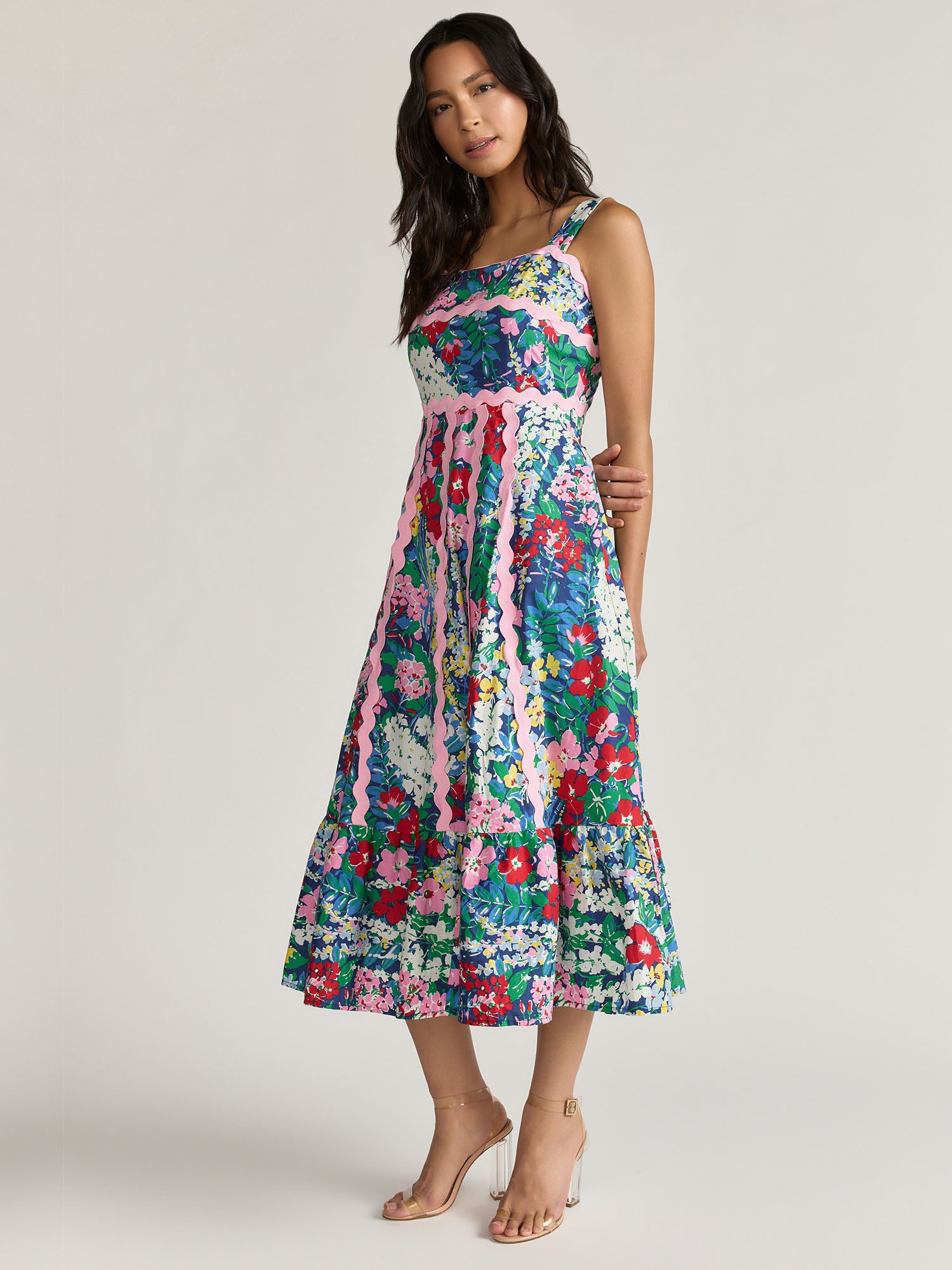 Just Me Sleeveless Square Neck Midi Dress - Brands We Love New York & Company Just Me Sleeveless Square Neck Midi Dress - Brands We Love New York & Company