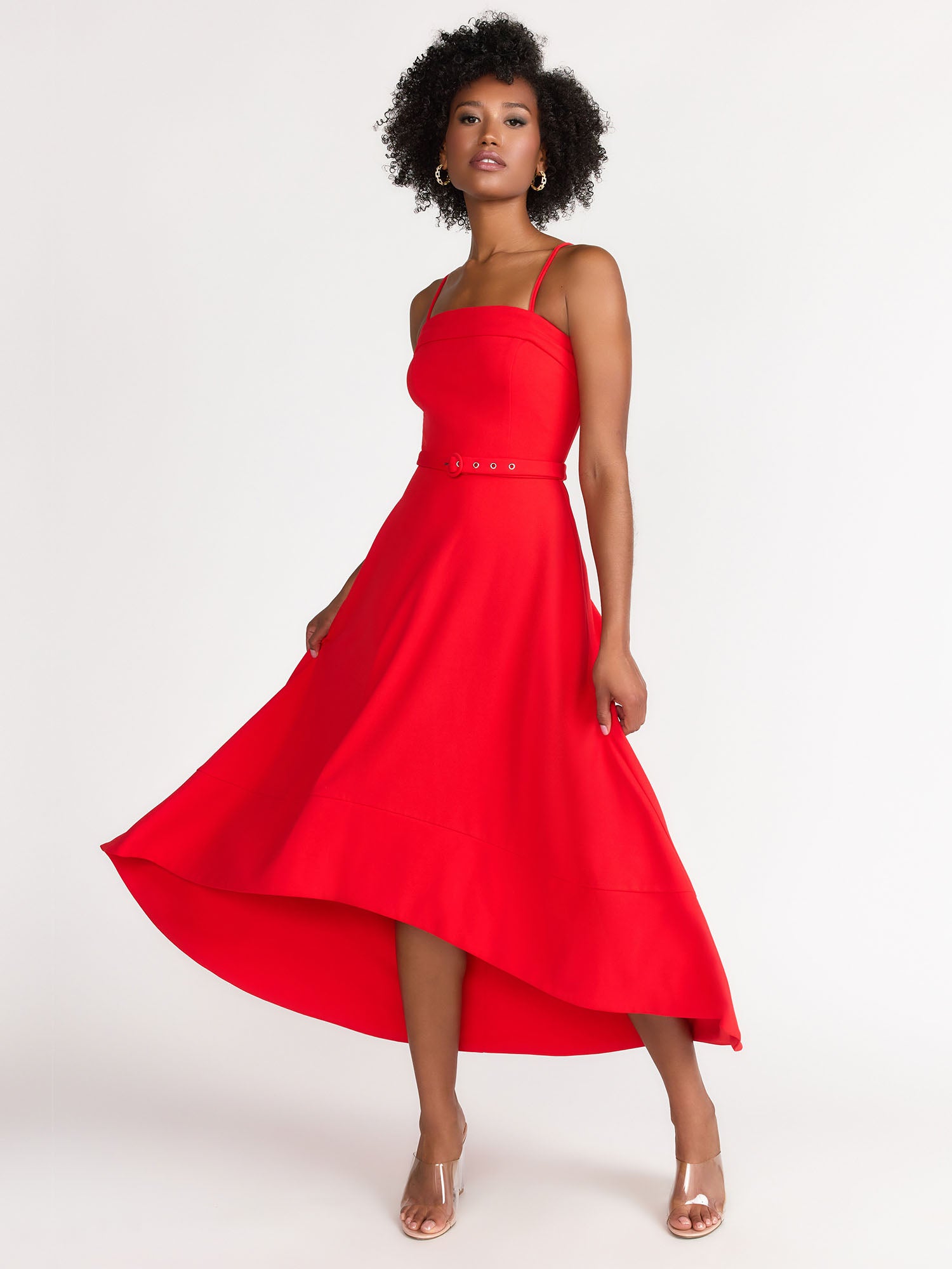 Flying Tomato Sleeveless Belted Midi Dress - Brands We Love New York & Company Flying Tomato Sleeveless Belted Midi Dress - Brands We Love New York & Company