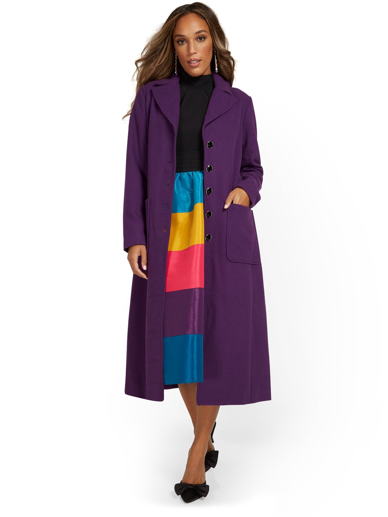 WOOL&CO ニットコート Wool Longline Coat – New York & Company