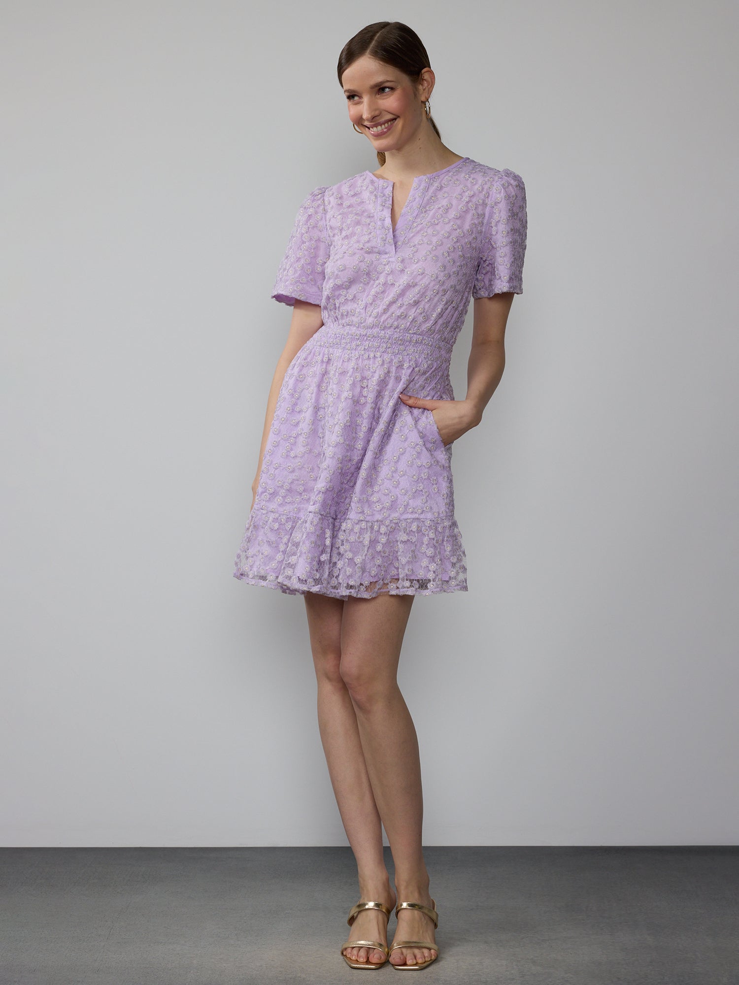 strapless open back dress Brinkley Sheath Dress in Shalimar Purple On Robin Egg Blue, 16 main image 1