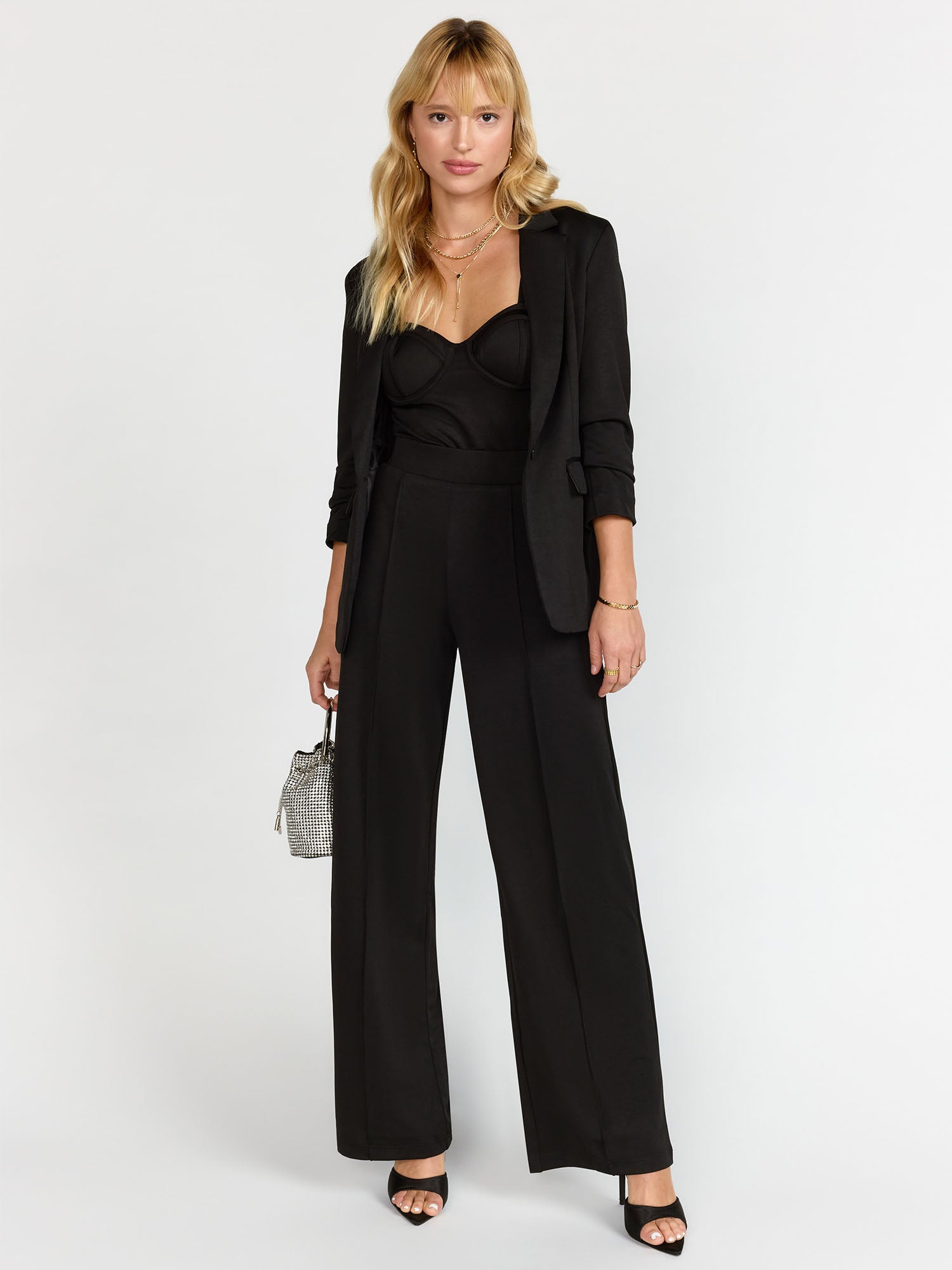 3-Piece Bustier Wide Leg Pants Set - Luxy USA – New York & Company display picture 1