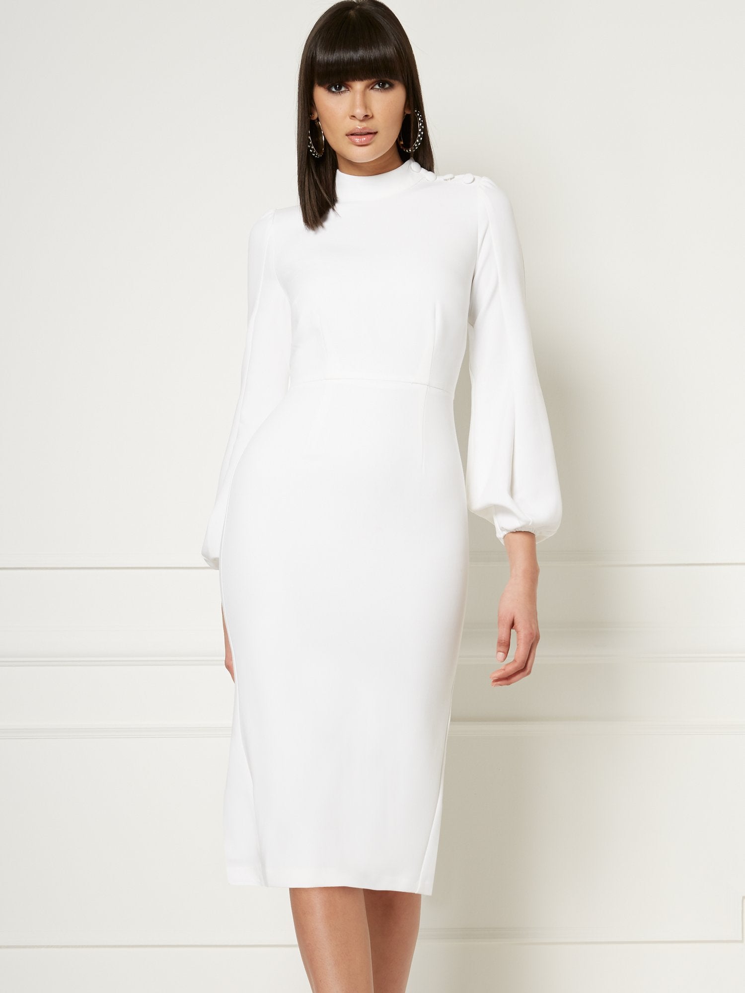 Misty Ivory Sheath Dress - Eva Mendes Collection New York & Company Misty Ivory Sheath Dress - Eva Mendes Collection New York & Company