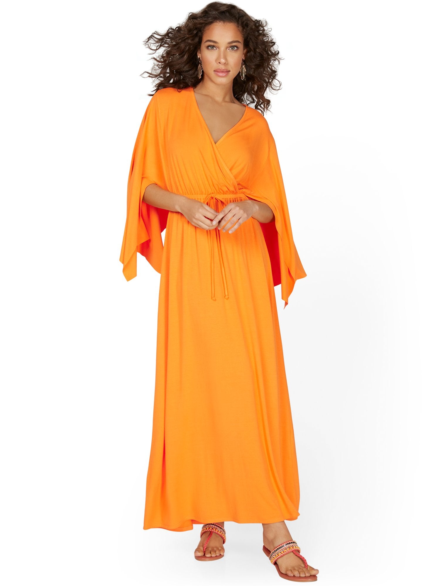 fitted lace wedding dress Kimono Maxi Dress – New York & Company