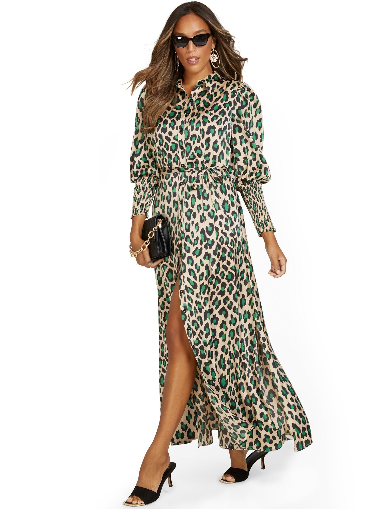 Leopard-Print Maxi Dress – New York & Company