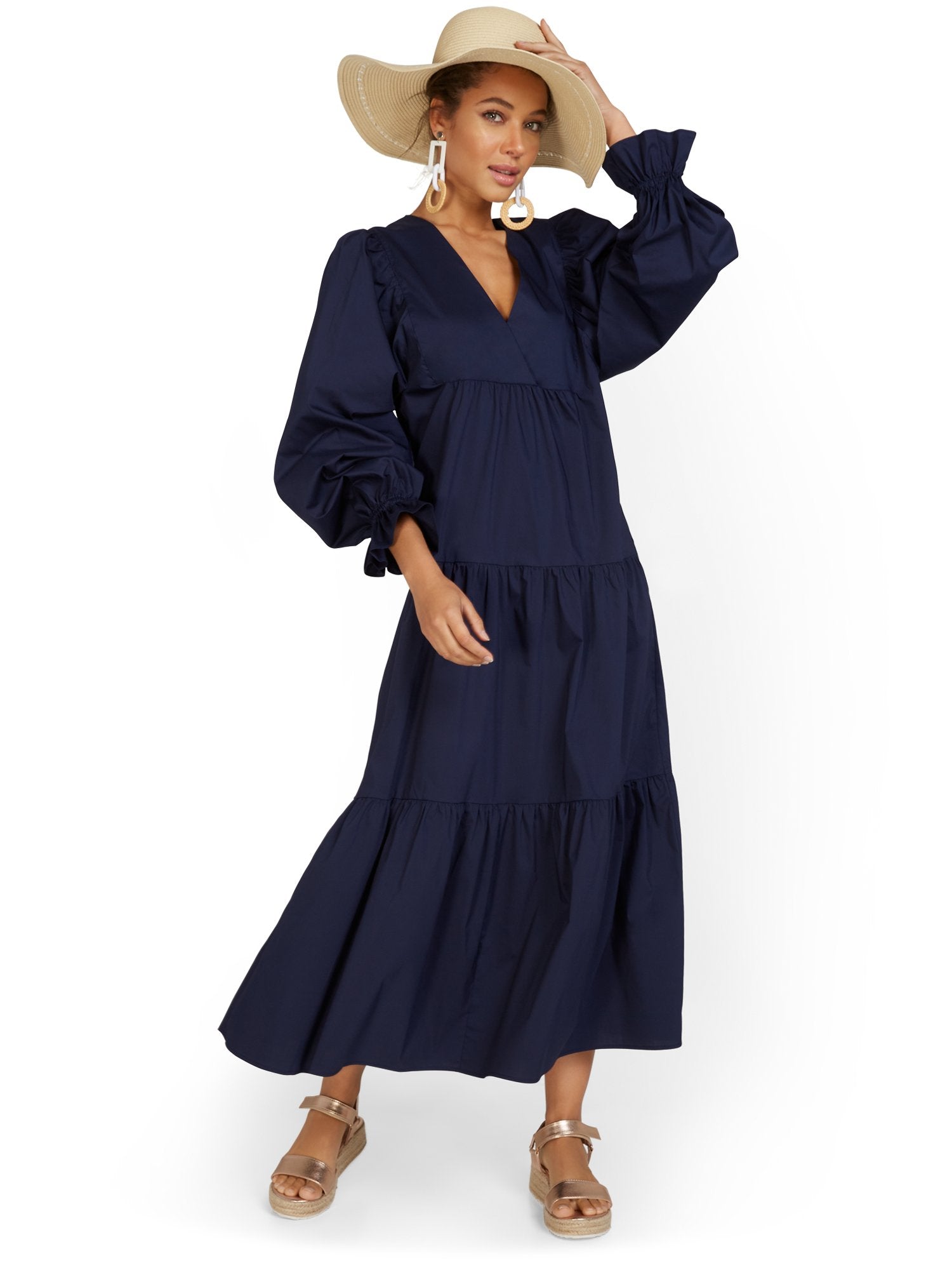 Poplin Maxi Dress Poplin Maxi Dress
