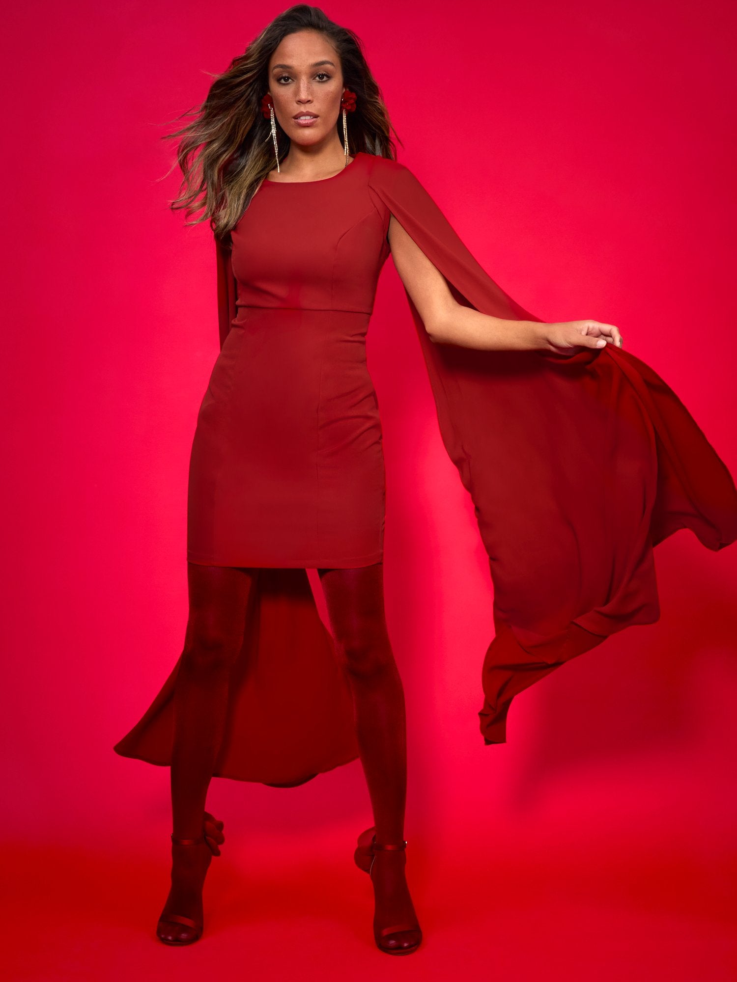Cape-Sleeve Sheath Dress – New York & Company