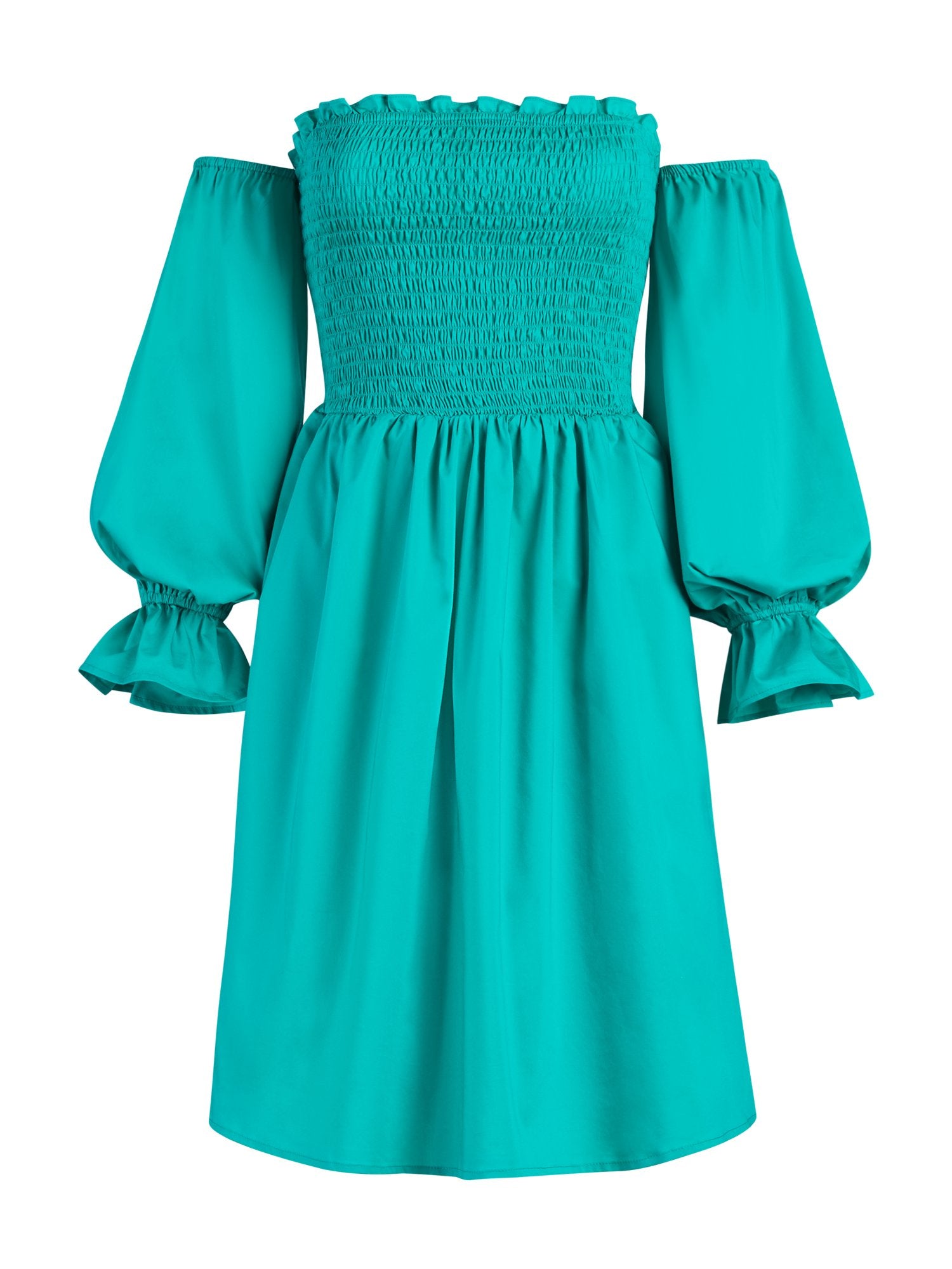 smocked off the shoulder dress Smocked Off-The-Shoulder Dress – New York & Company