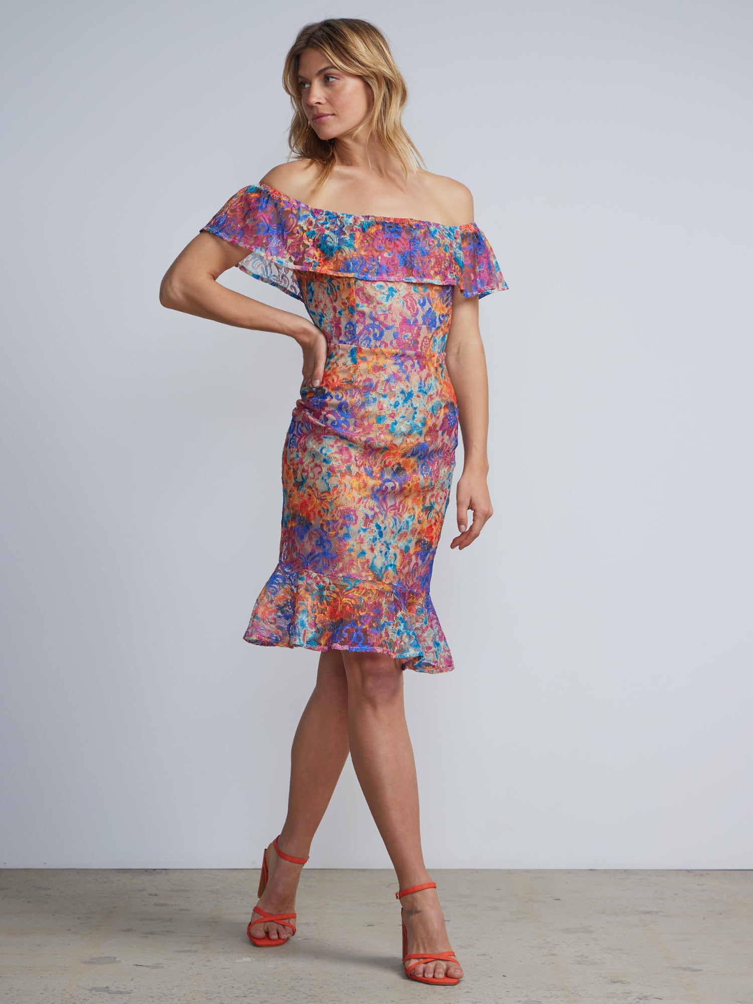 Rainbow Lace Dress New York & Company Rainbow Lace Dress New York & Company