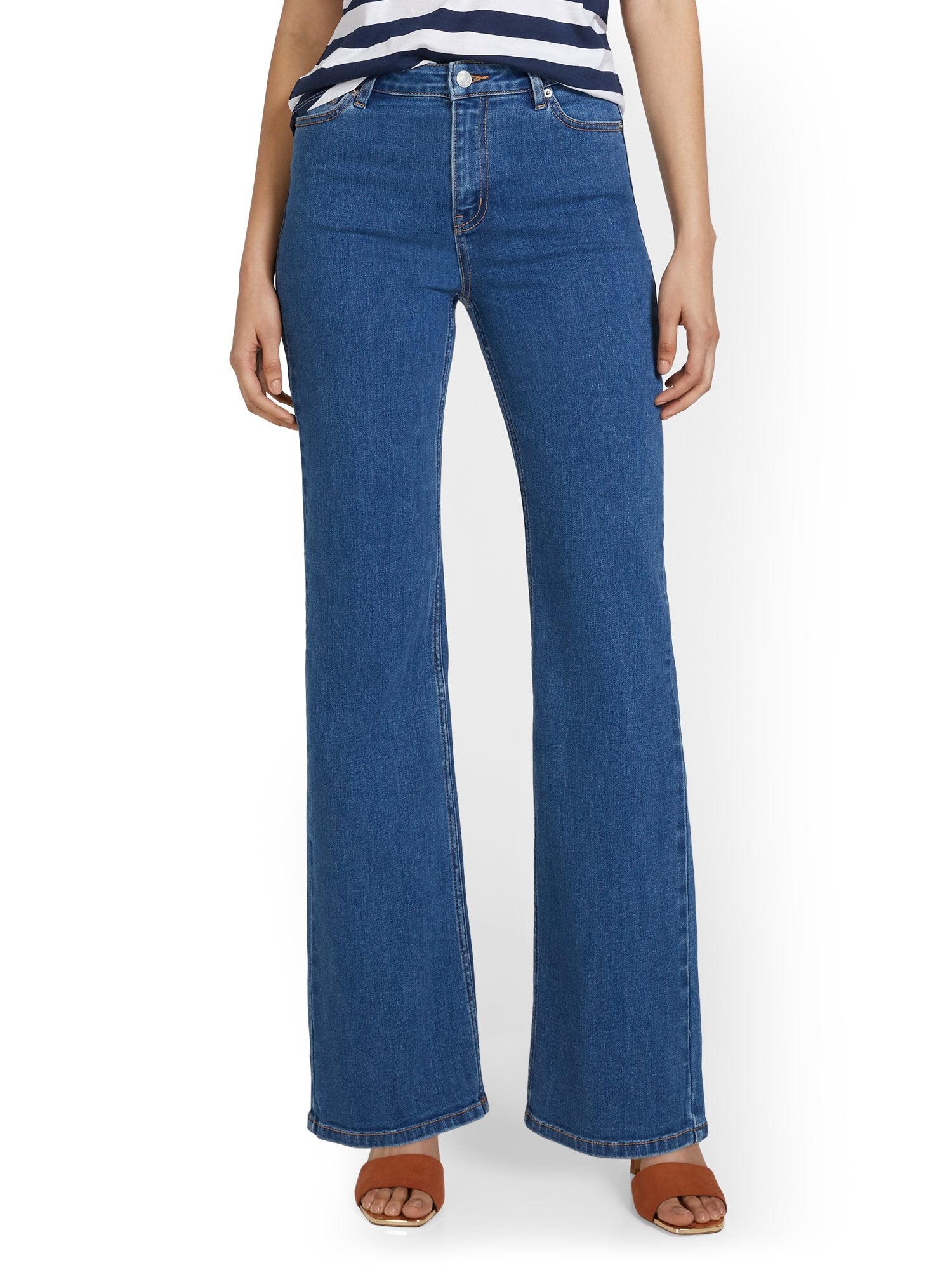 パンツ New York High-Waisted Jeans blue 24 Ultra High-Waisted Wide-Leg Jeans – New York & Company