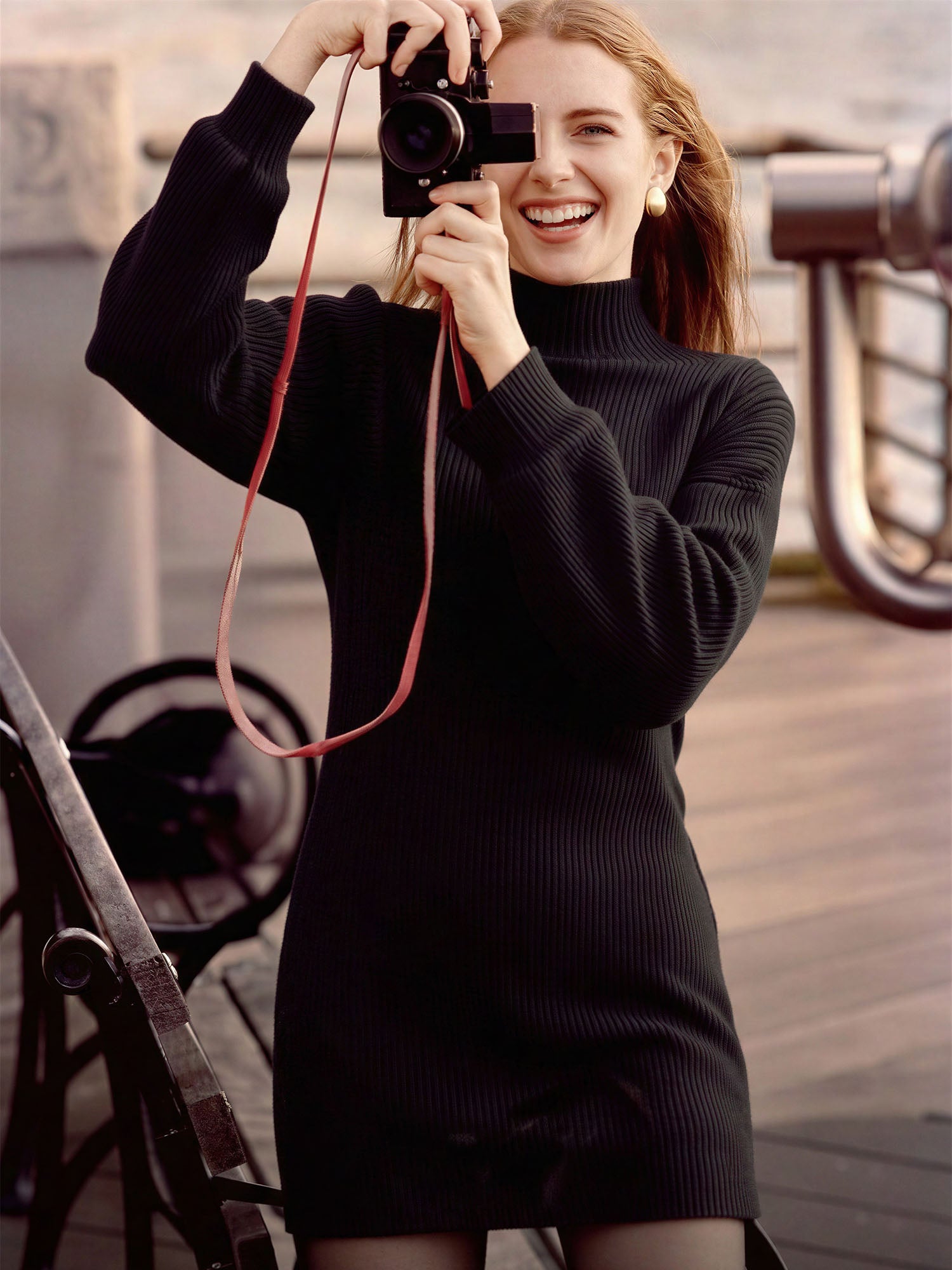 Turtle Neck Sweater Mini Dress – New York \u0026 Company