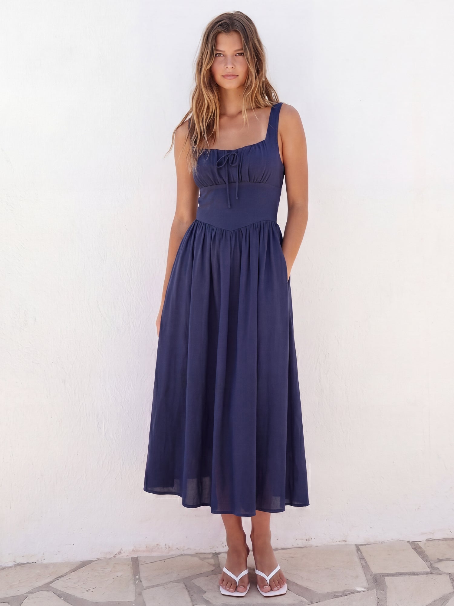 fit and flare dress square neck Fit & Flare Square Neck Dress