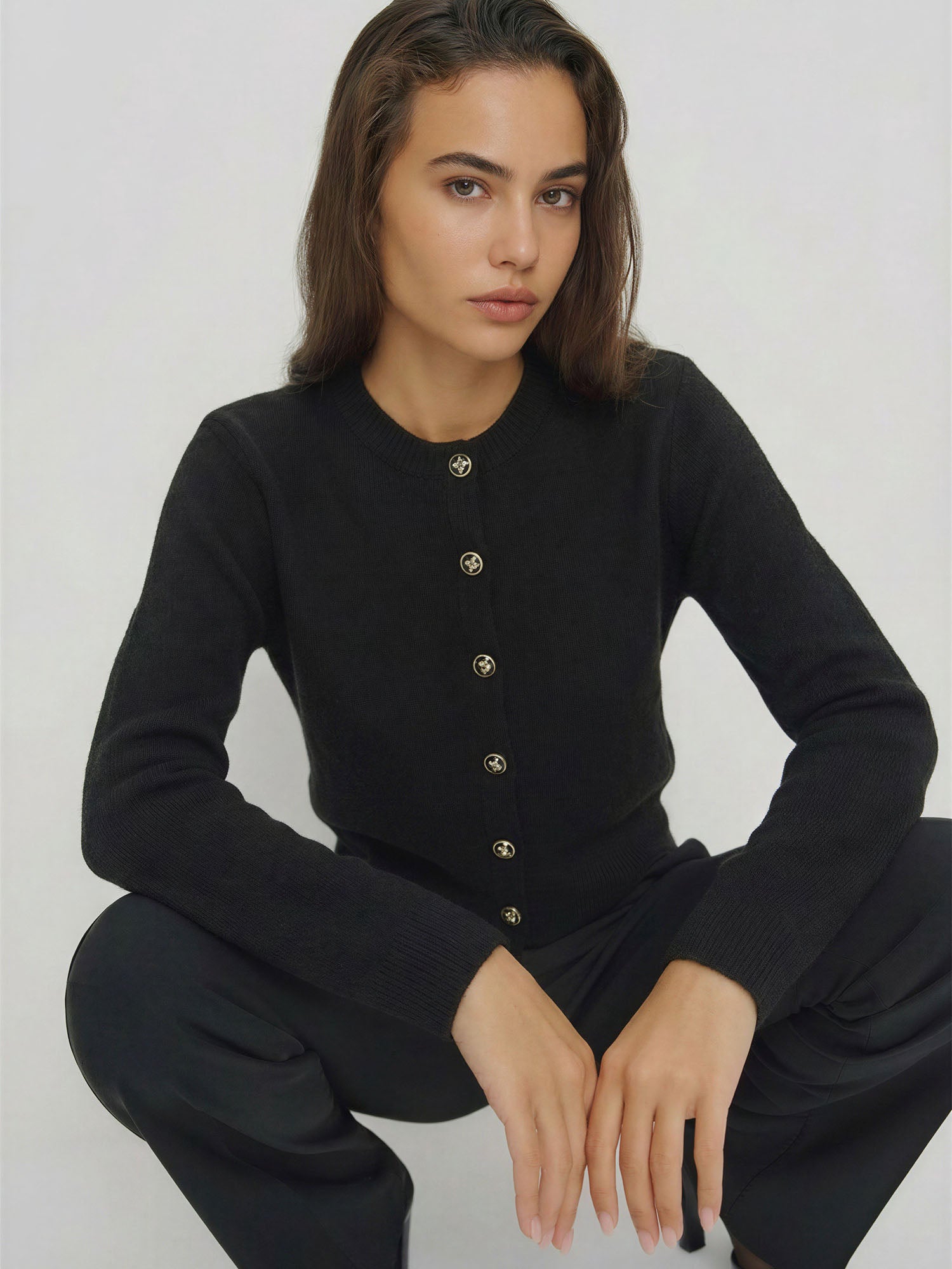 Crew Neck Front Cardigan – New York & Company
