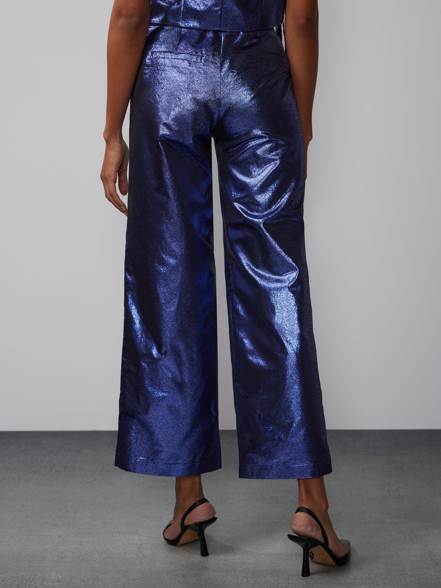 High Rise Metallic Accent Pant | New York & Company