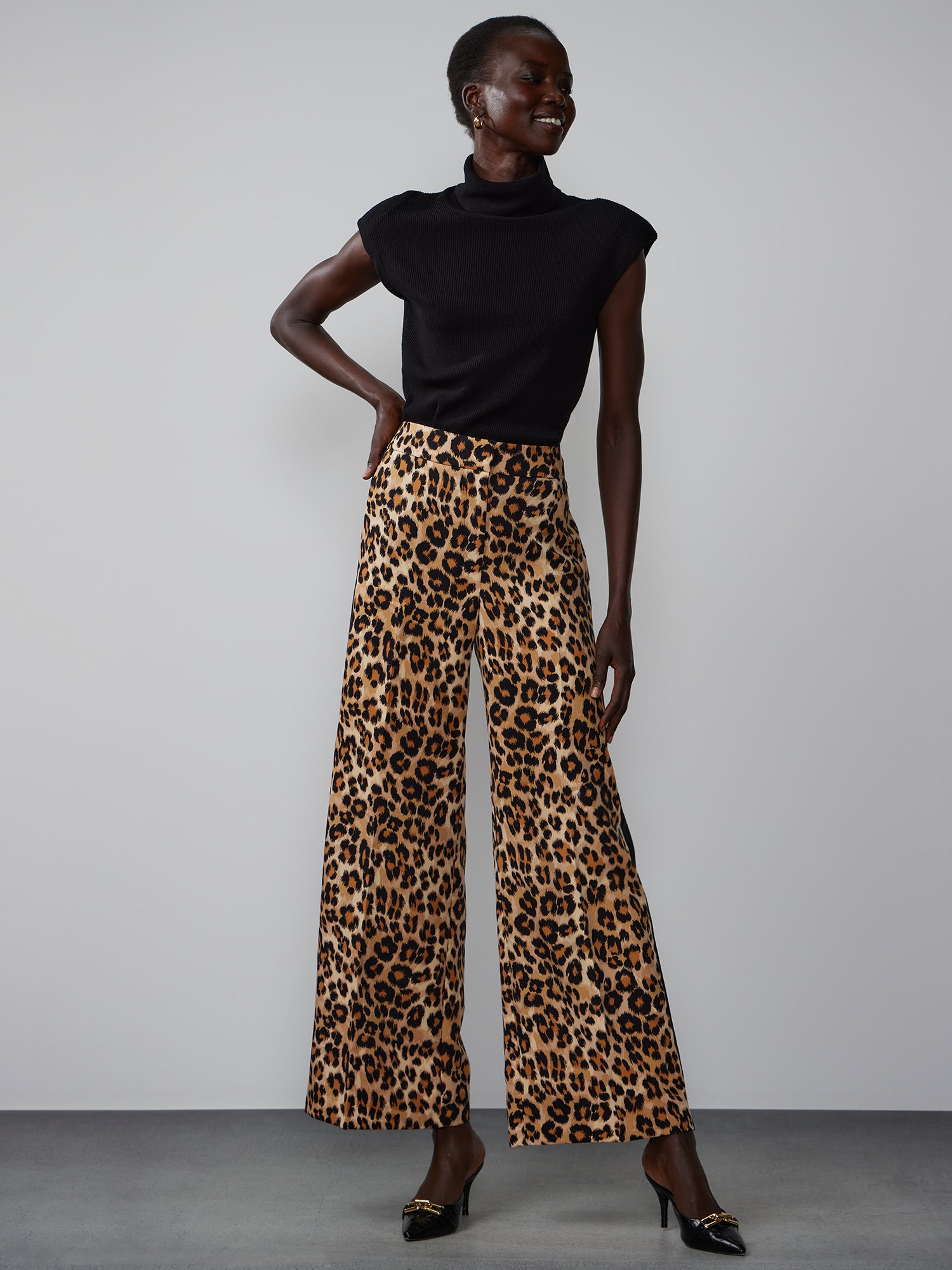 Leopard Print Wide Leg Pant – New York & Company