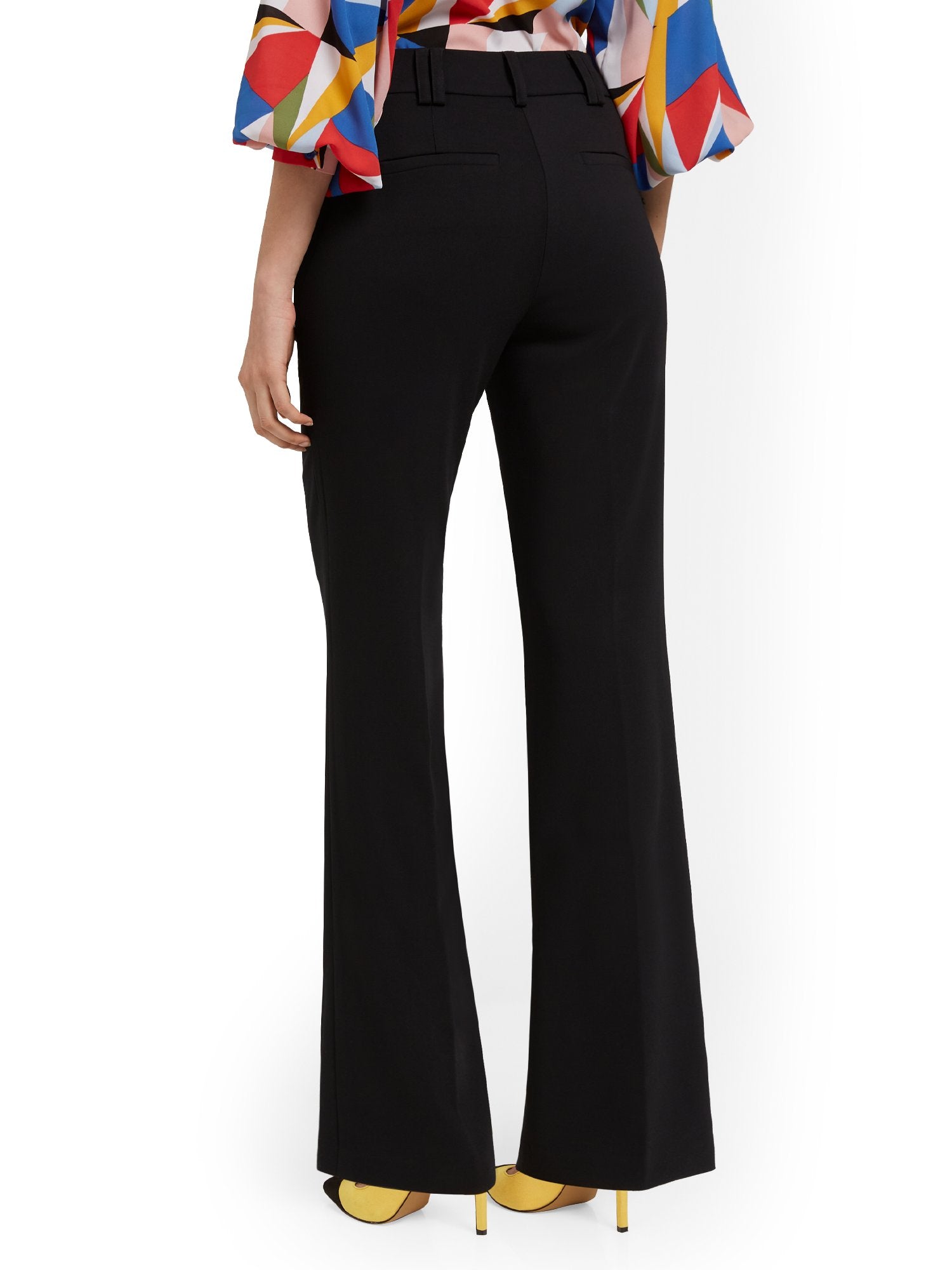 Tall High-Waisted Curvy-Fit Wide-Leg Pant