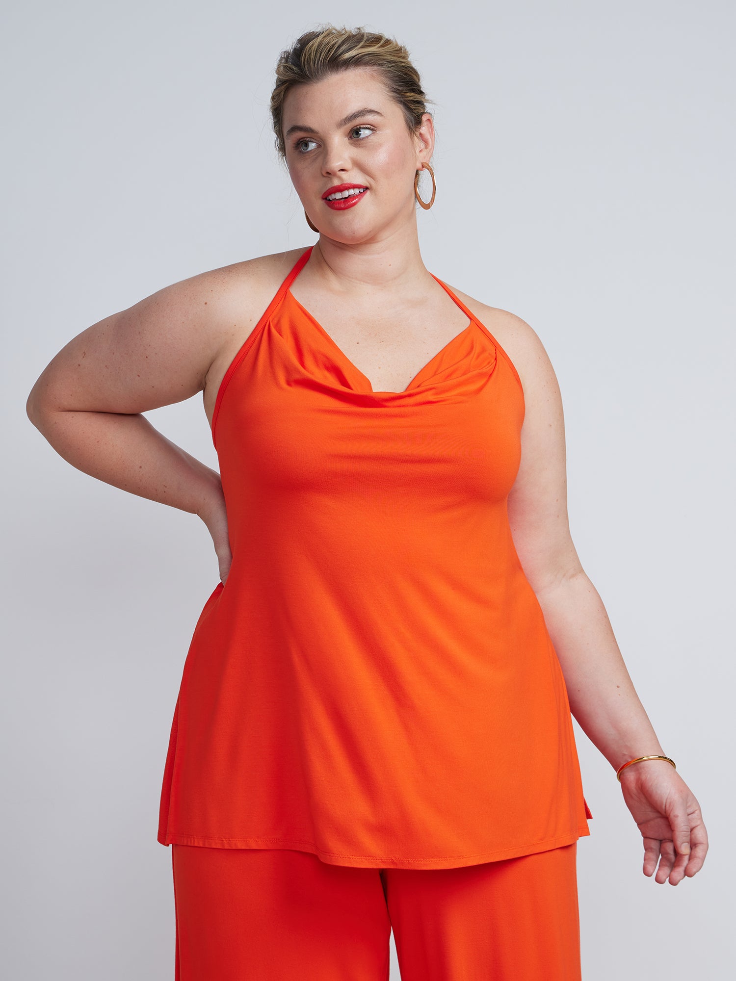 Plus Side Slit Knit Top – New York & Company