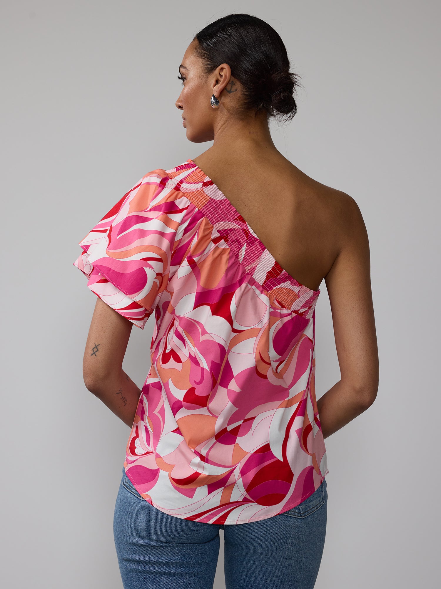 Abstract One Shoulder Blouse – New York & Company