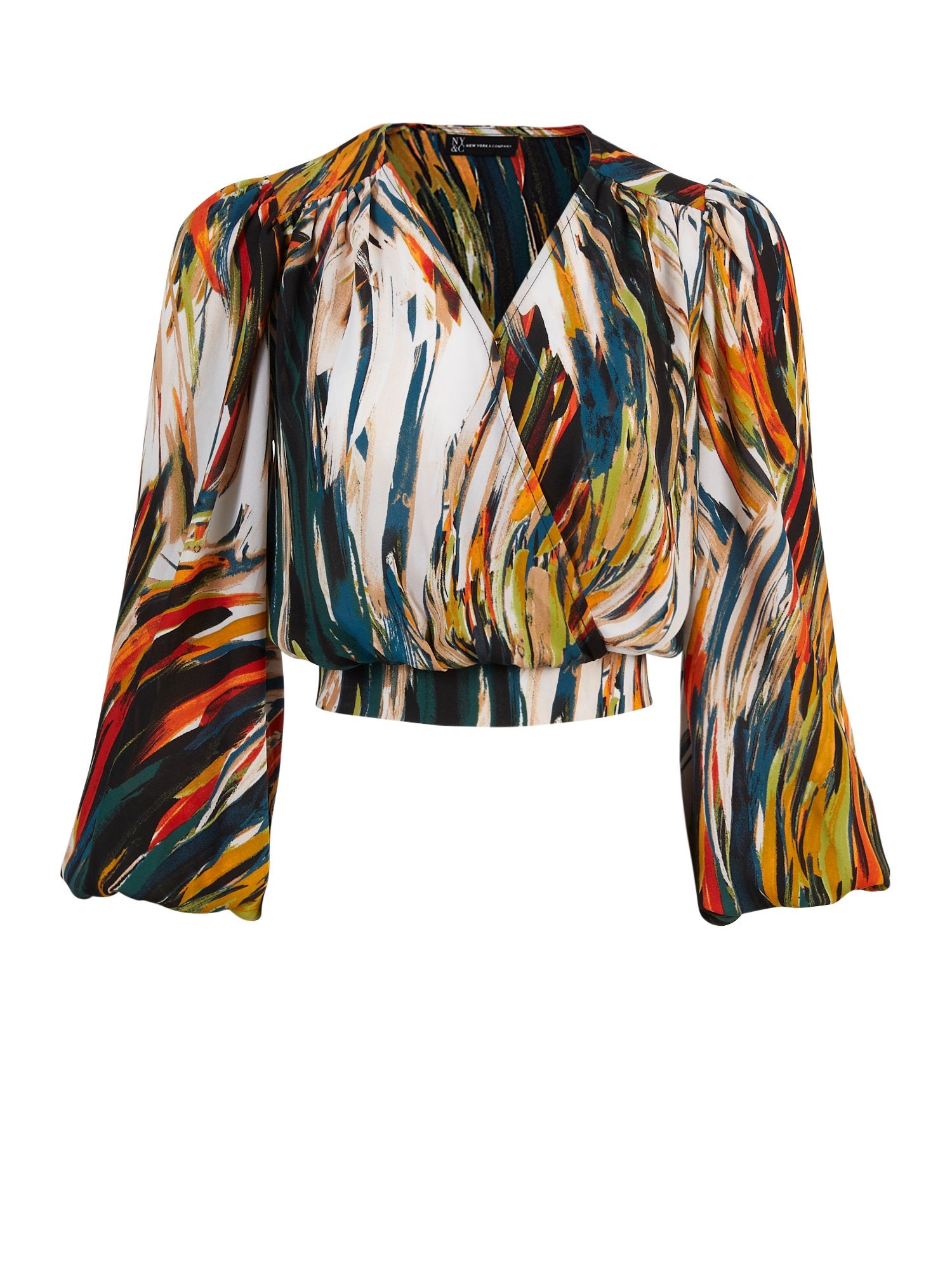 Faux Wrap Blouse - NYC Strong Collection – New York & Company