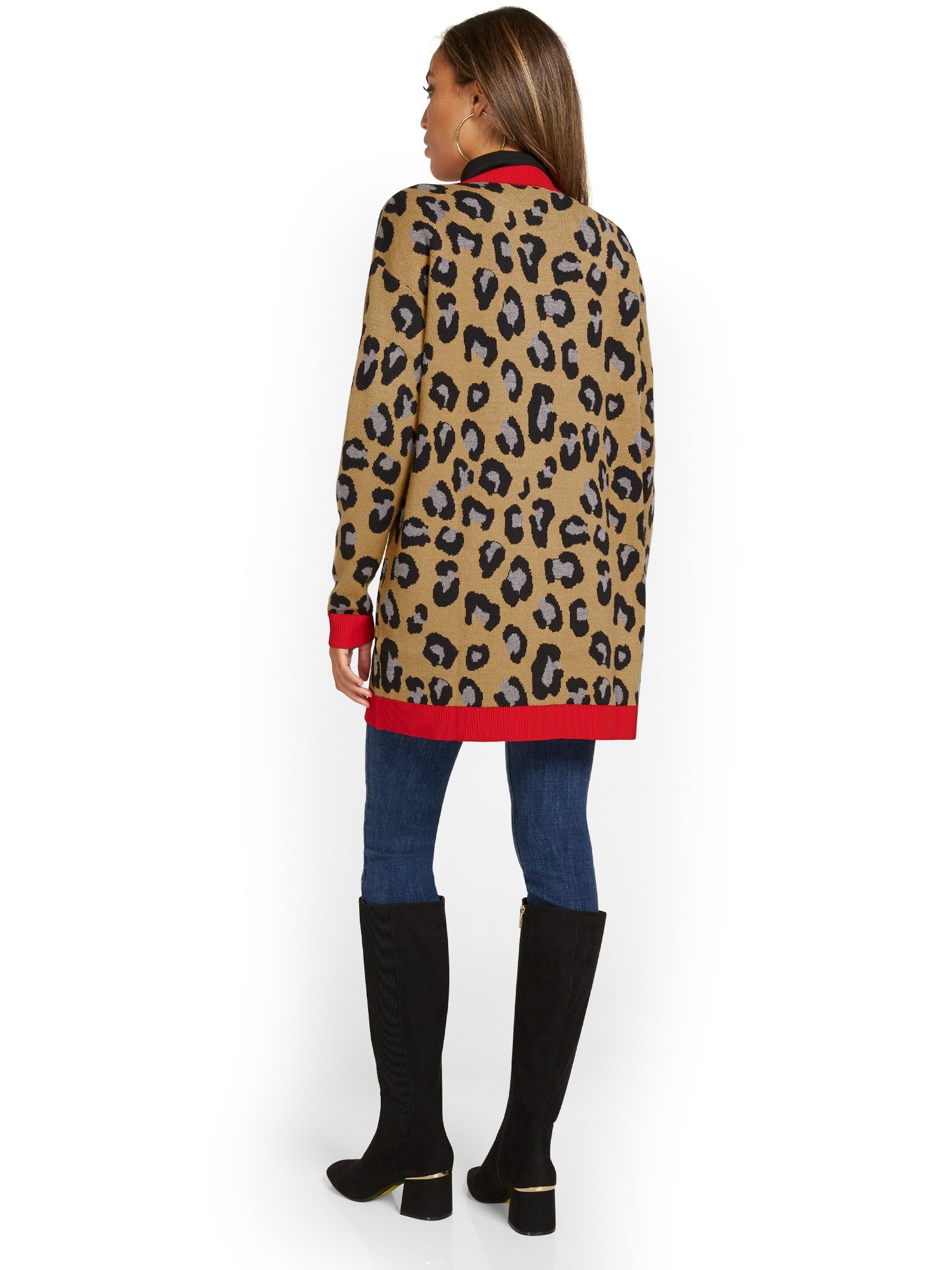 Leopard-Print Cardigan – New York & Company