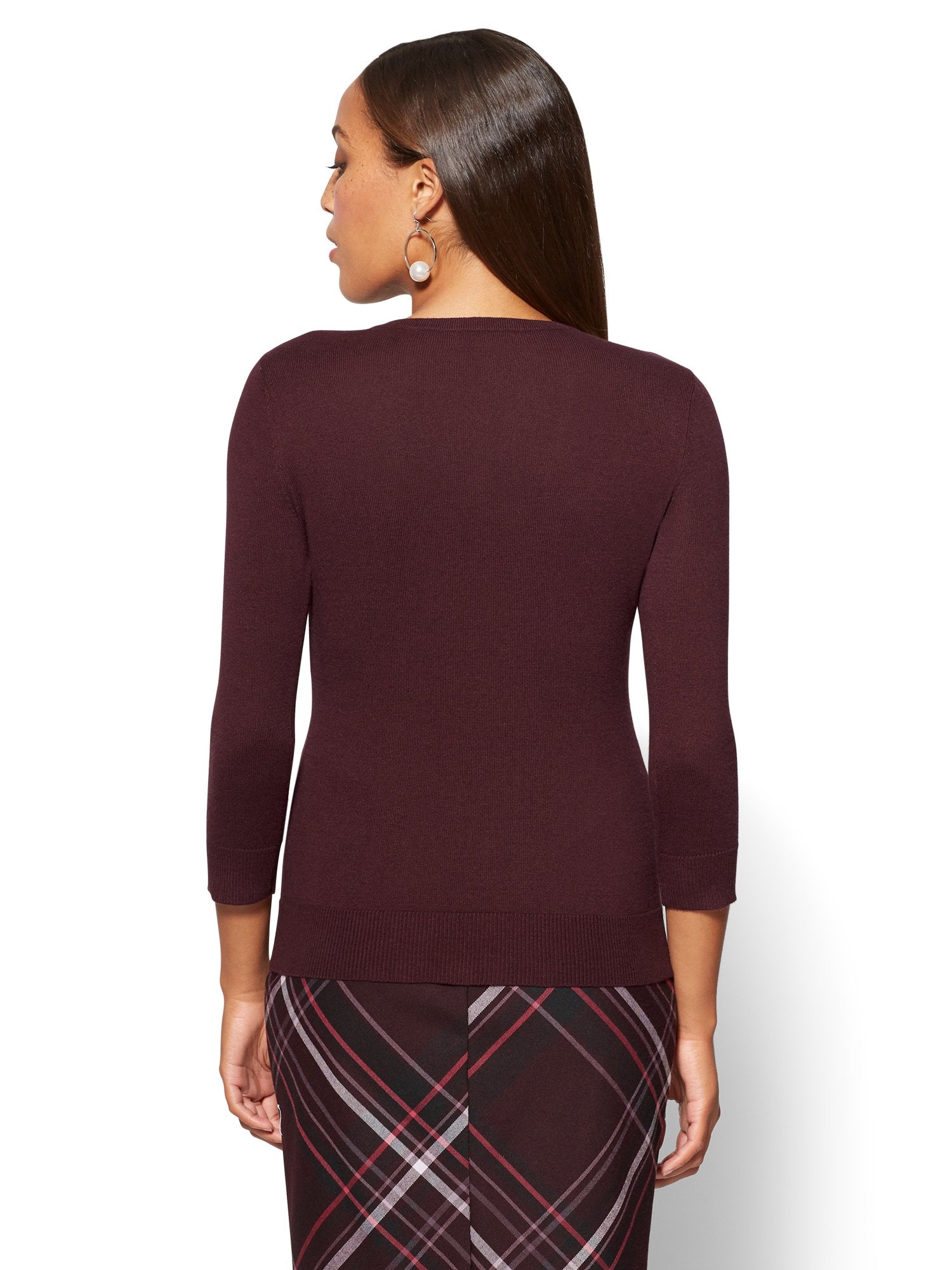 Chelsea Crewneck Cardigan - 7th Avenue – New York & Company