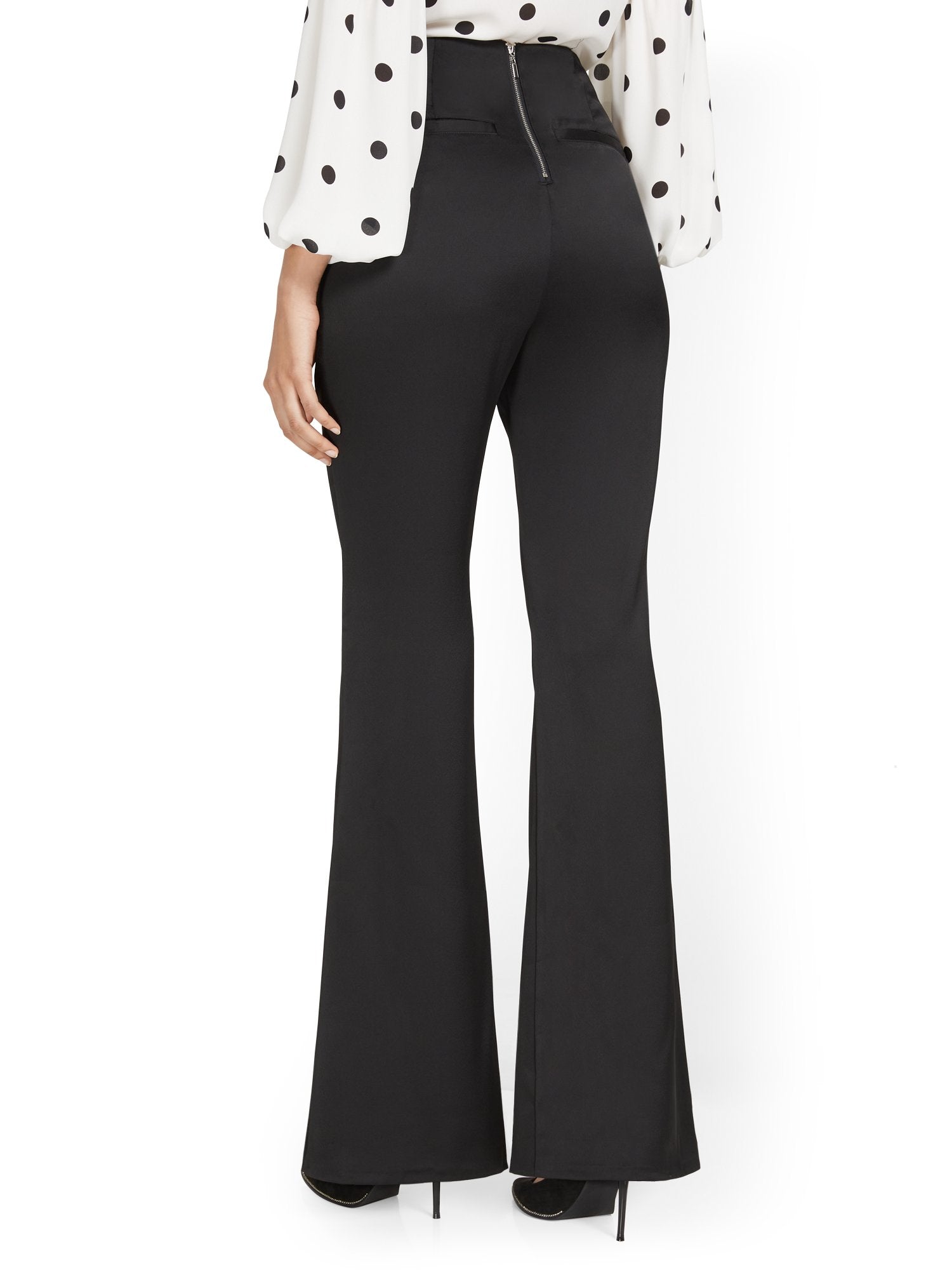 High-Waisted Flare Pant New York & Company High-Waisted Flare Pant New York & Company