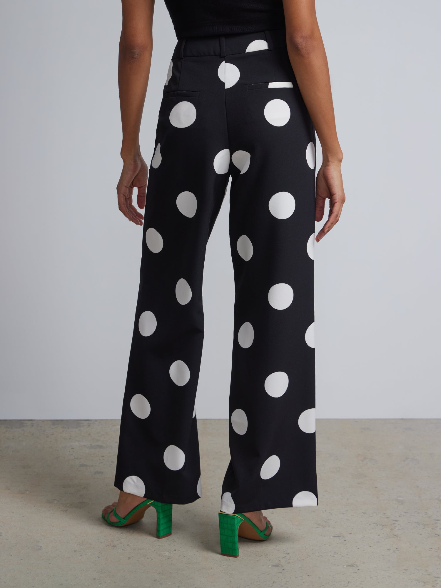 Polka-Dot High-Waisted Wide-Leg Pant – New York & Company