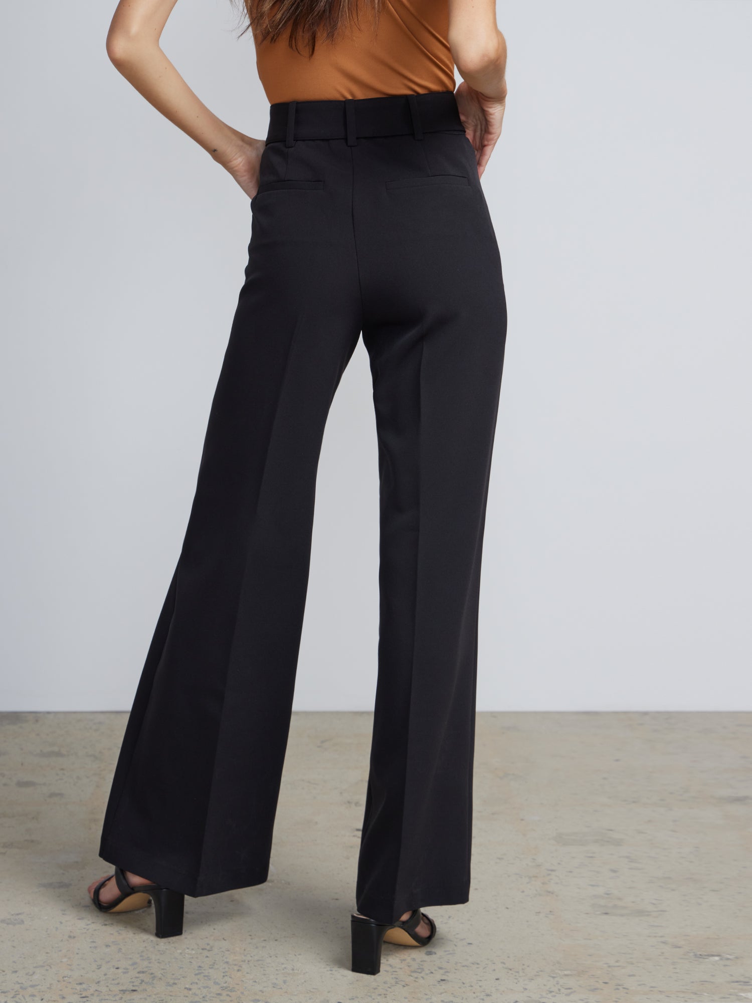 High Rise D-Ring Belt Wide Leg Pants – New York & Company