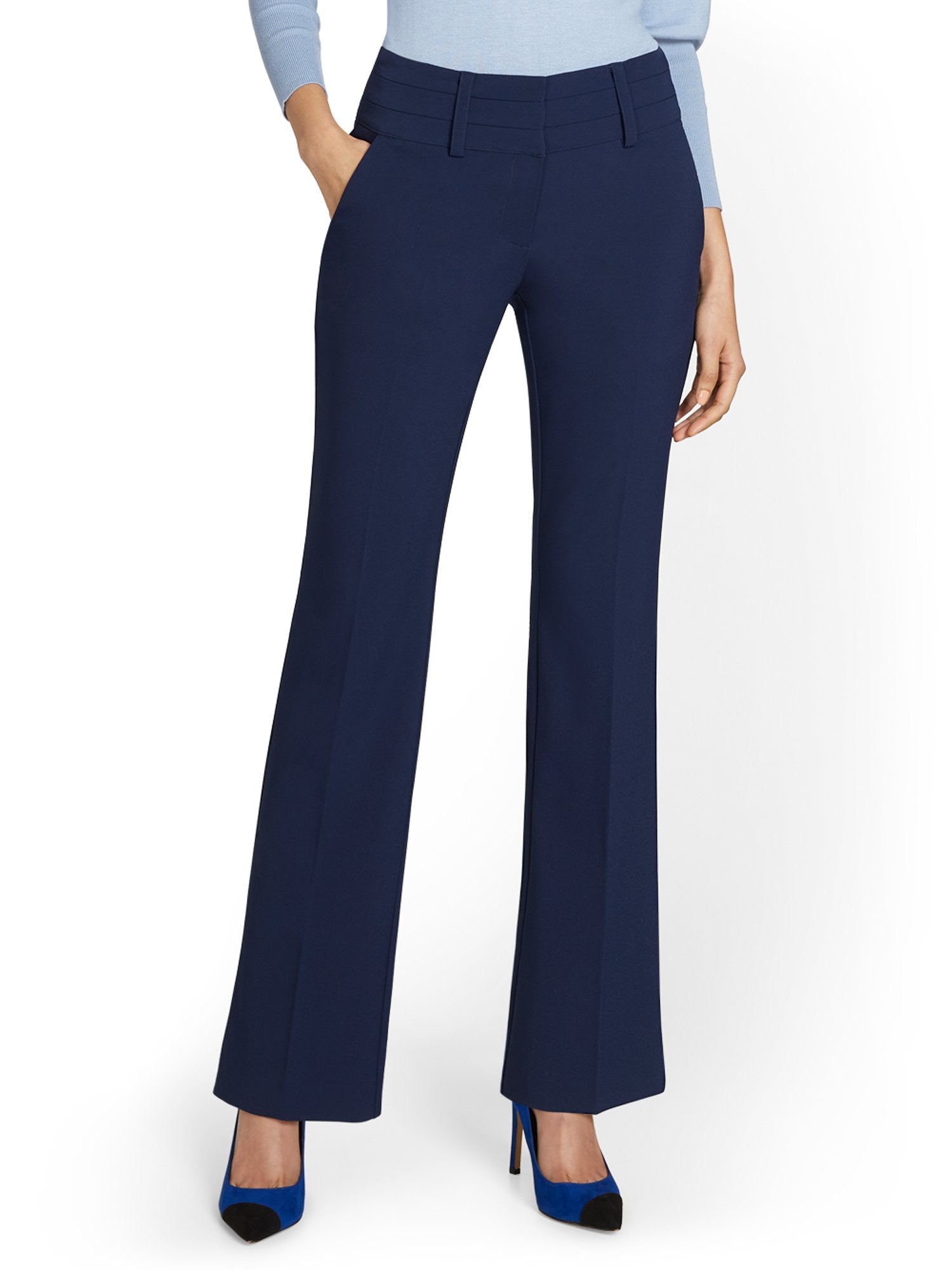 Petite Bootcut Pant - Premium Stretch New York & Company Petite Bootcut Pant - Premium Stretch New York & Company