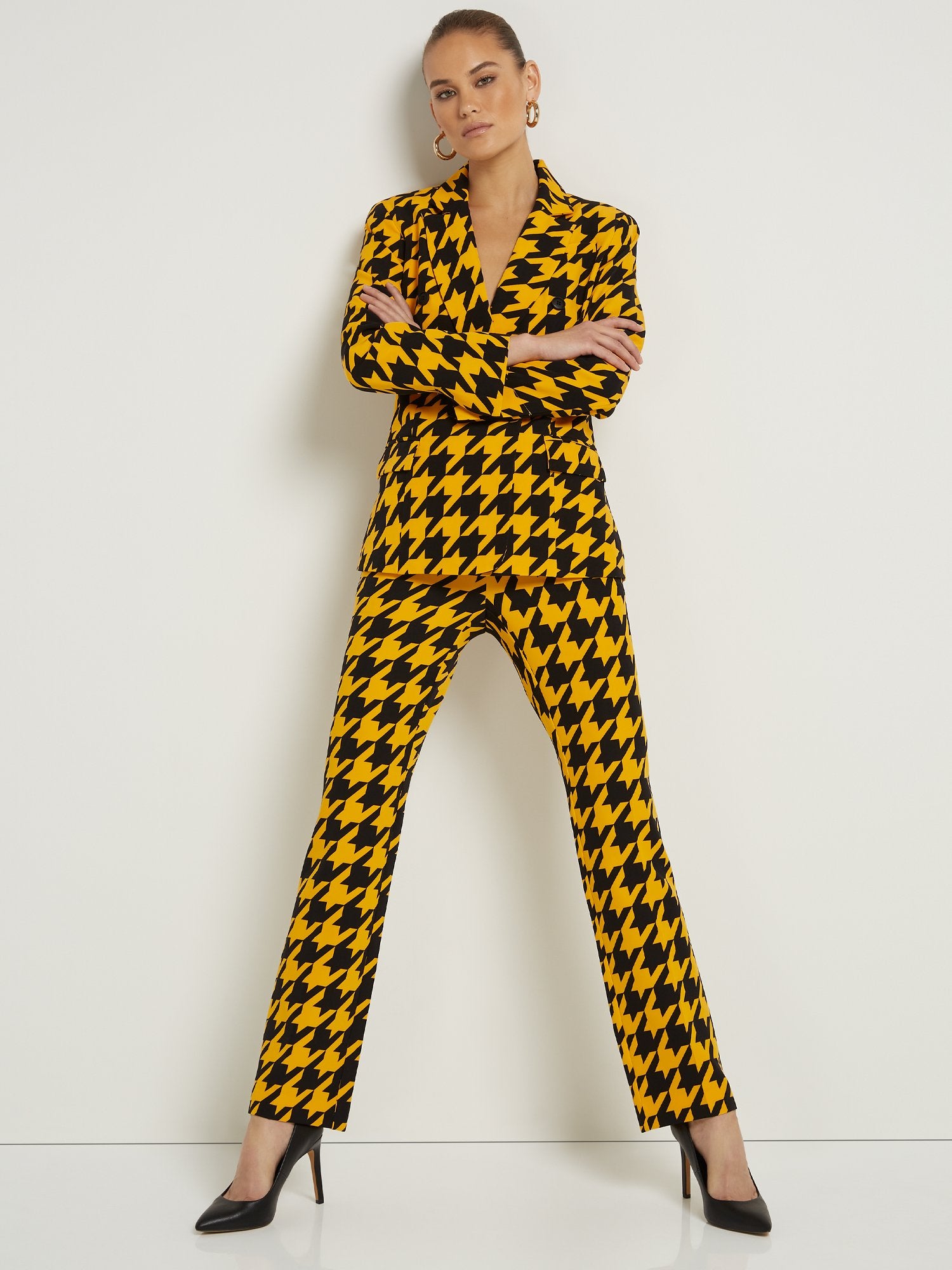 Tall Houndstooth Straight-Leg Pant – New York & Company