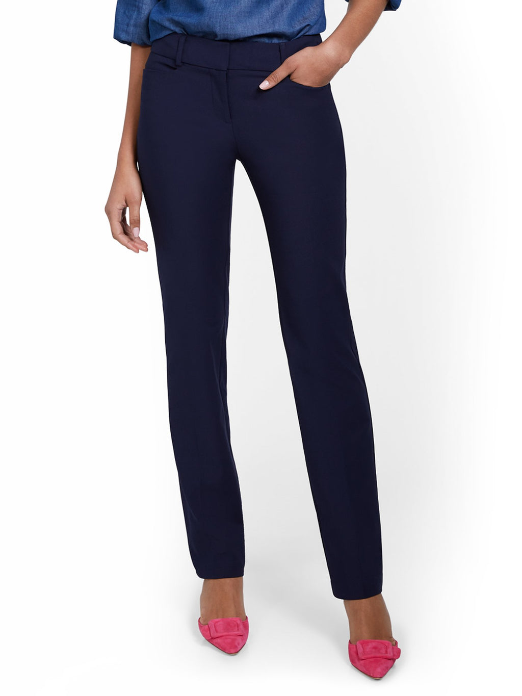 Petite Straight-Leg Pant - All-Season Stretch - 7th Avenue New York & Company Petite Straight-Leg Pant - All-Season Stretch - 7th Avenue New York & Company