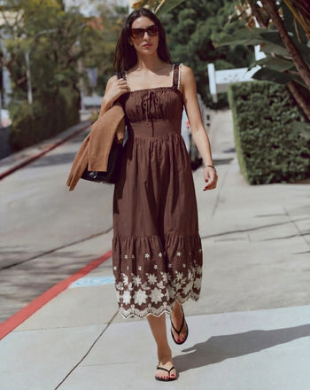 Floral-Print Flare Dress New York & Company Floral-Print Flare Dress New York & Company