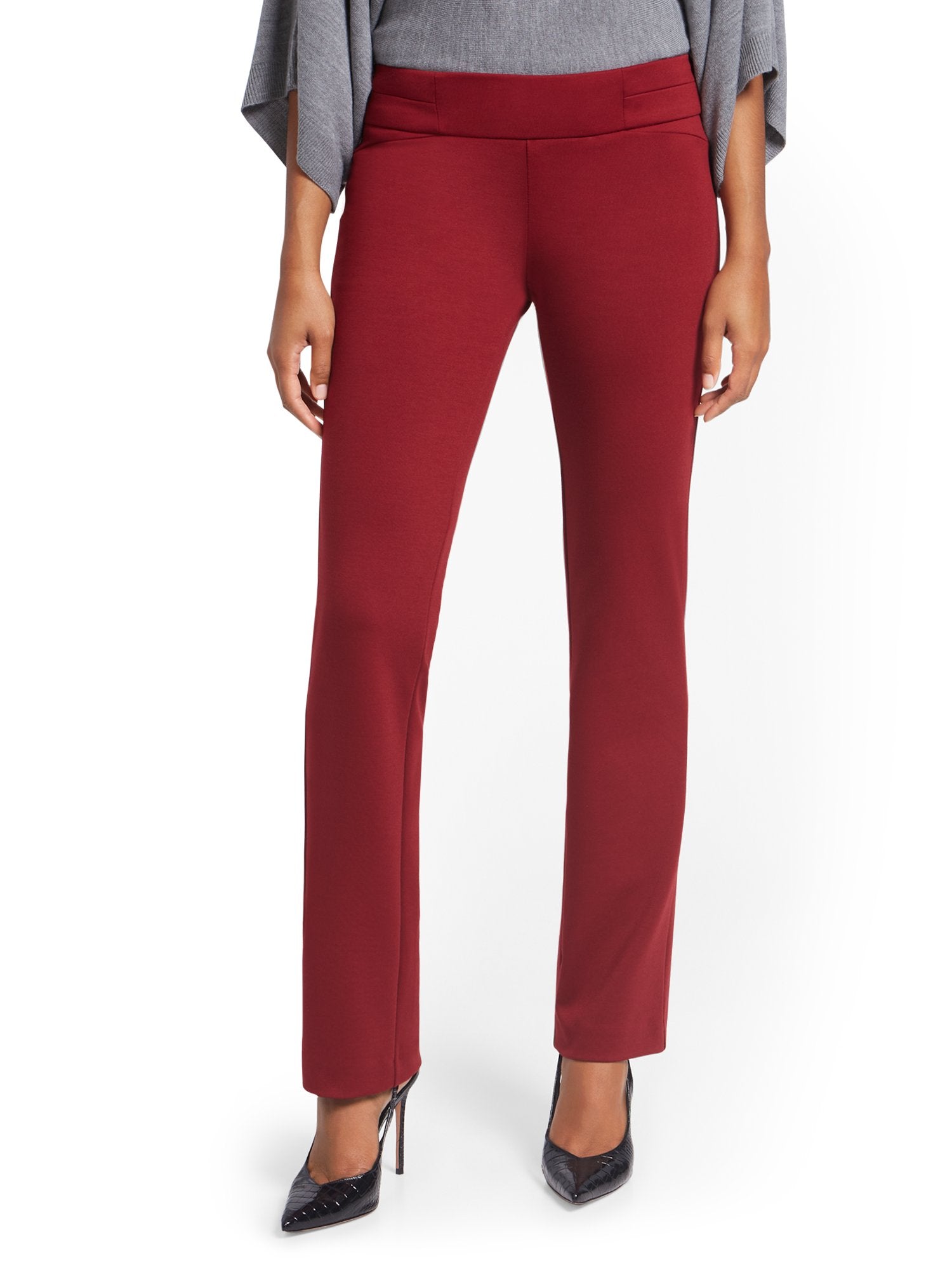 Pull-On Straight-Leg Pant