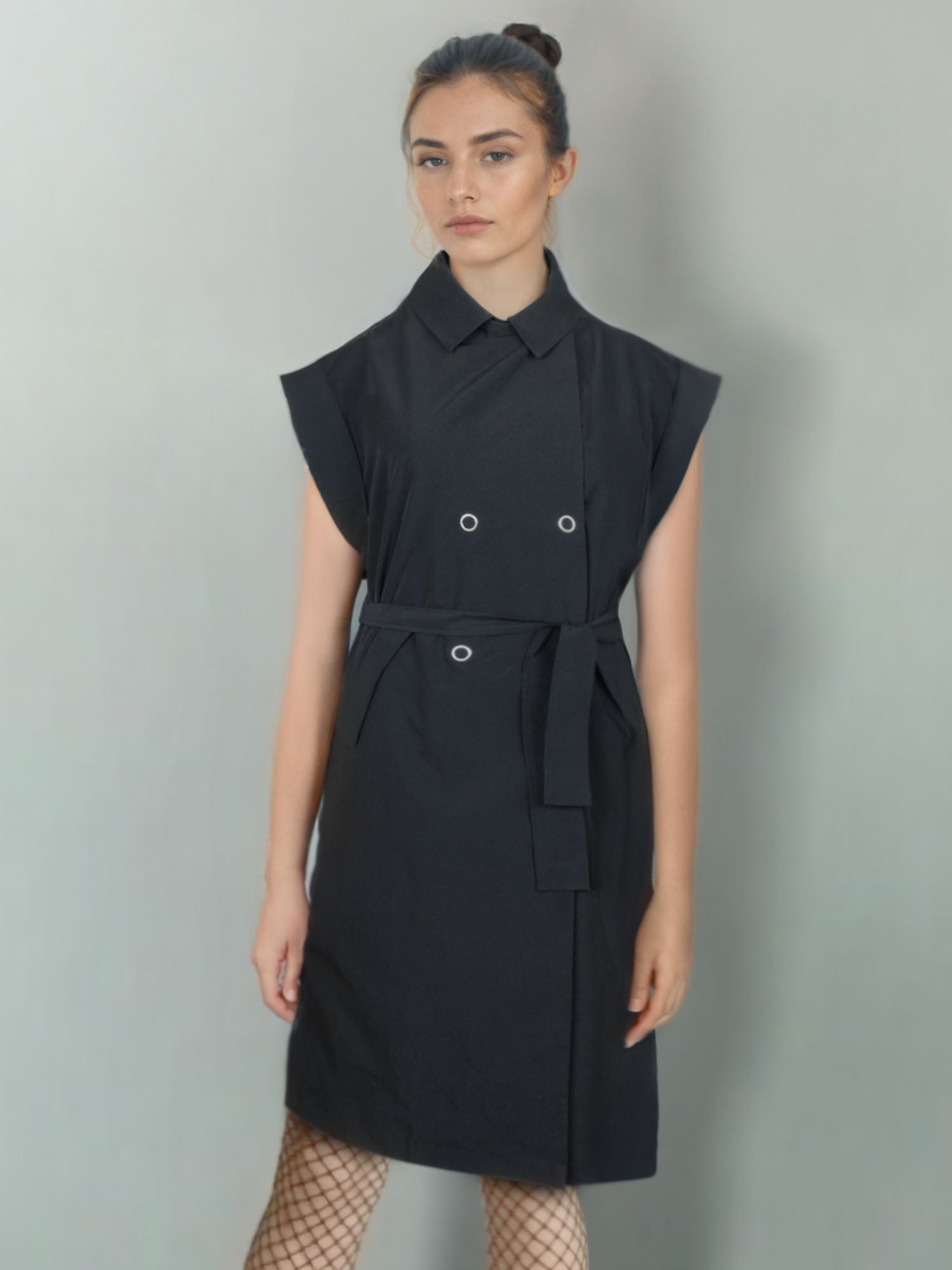 【タグ付き新品未使用】Sleeveless Twill Trench Dress Sleeveless Trench Jacket – New York & Company