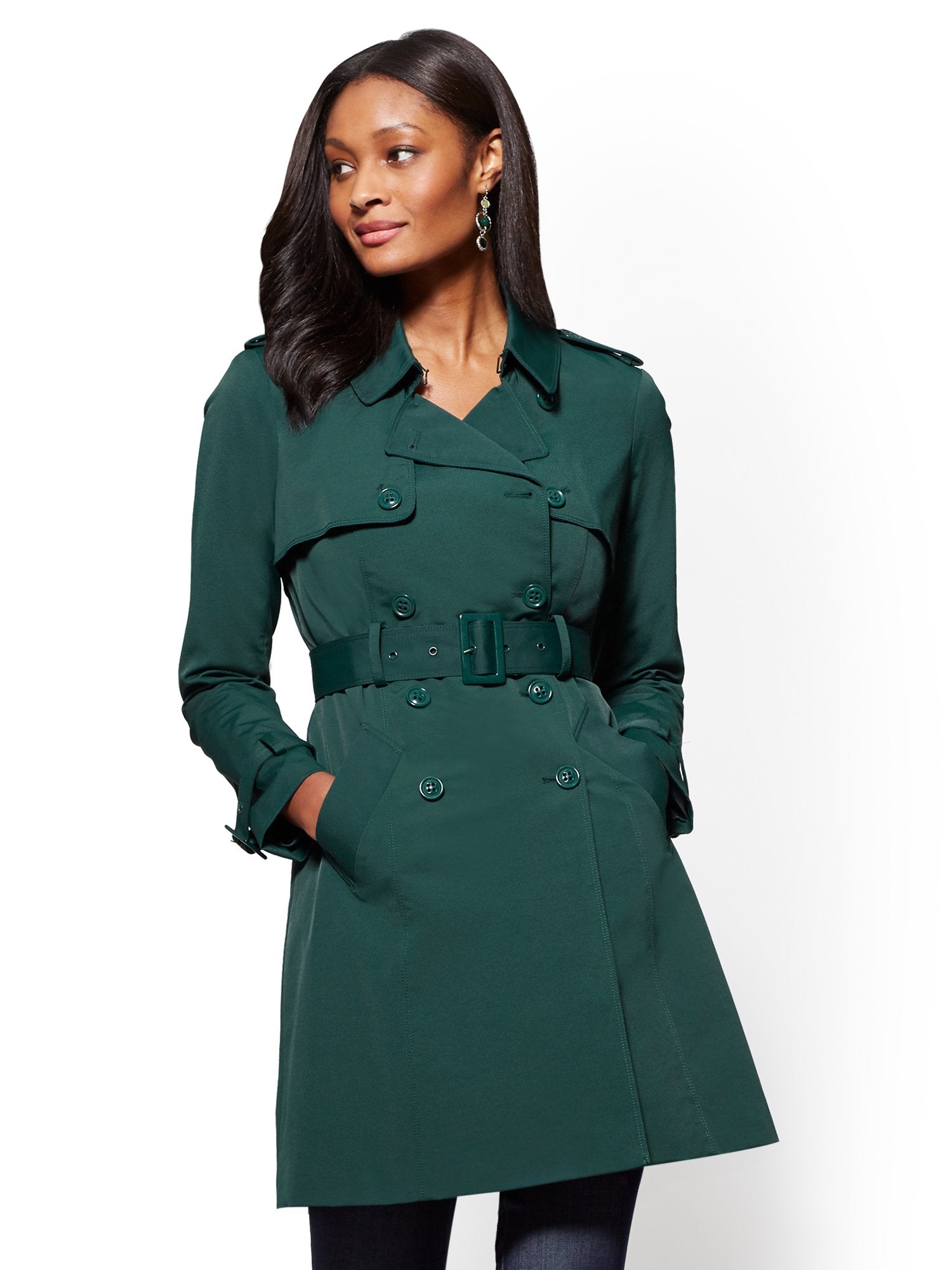 Belted Trenchcoat - 7th Avenue – New York & Company
