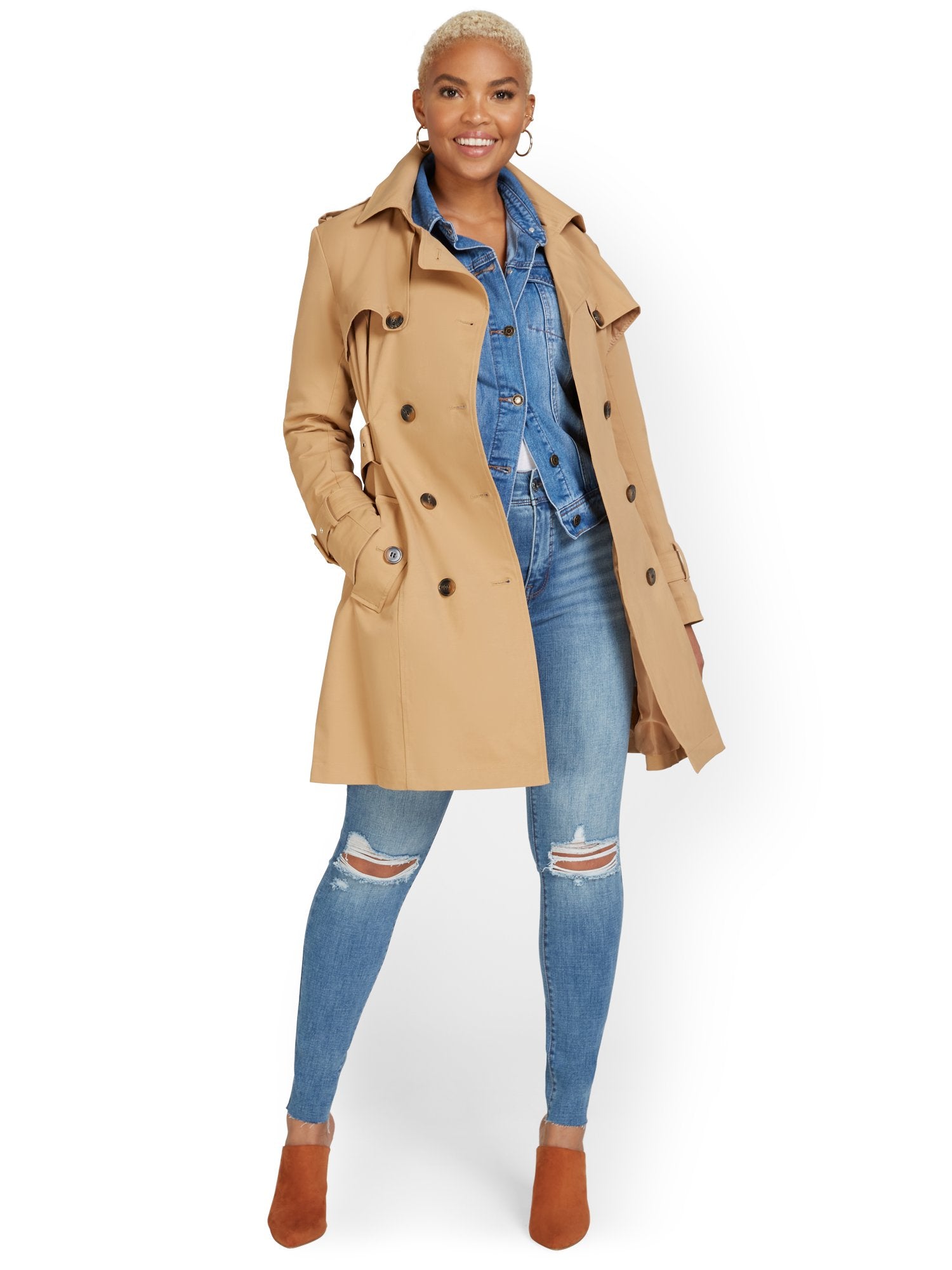 Tall Belted Trenchcoat - City Trench Collection – New York & Company
